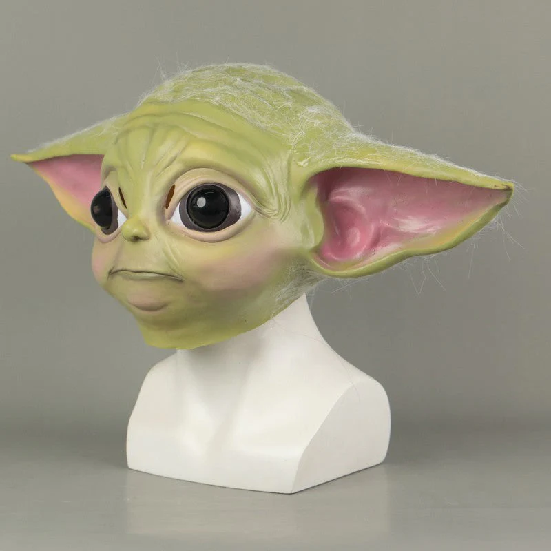 Star Wars The Mandalorian Baby Yoda  Cosplay Helmet Glove Halloween Props