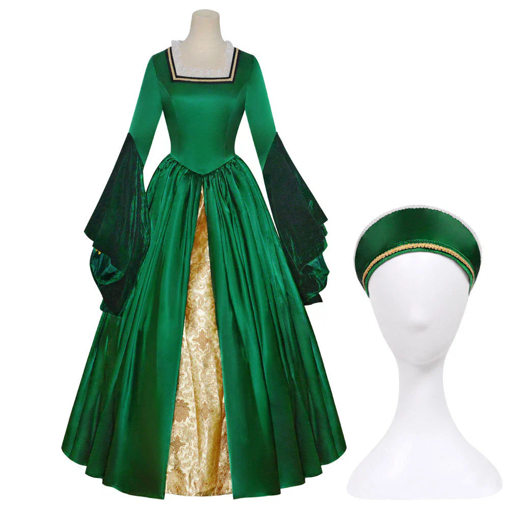 The Tudors Princess Mary Dress Halloween Carnival Suits Vintage Cosplay Costume