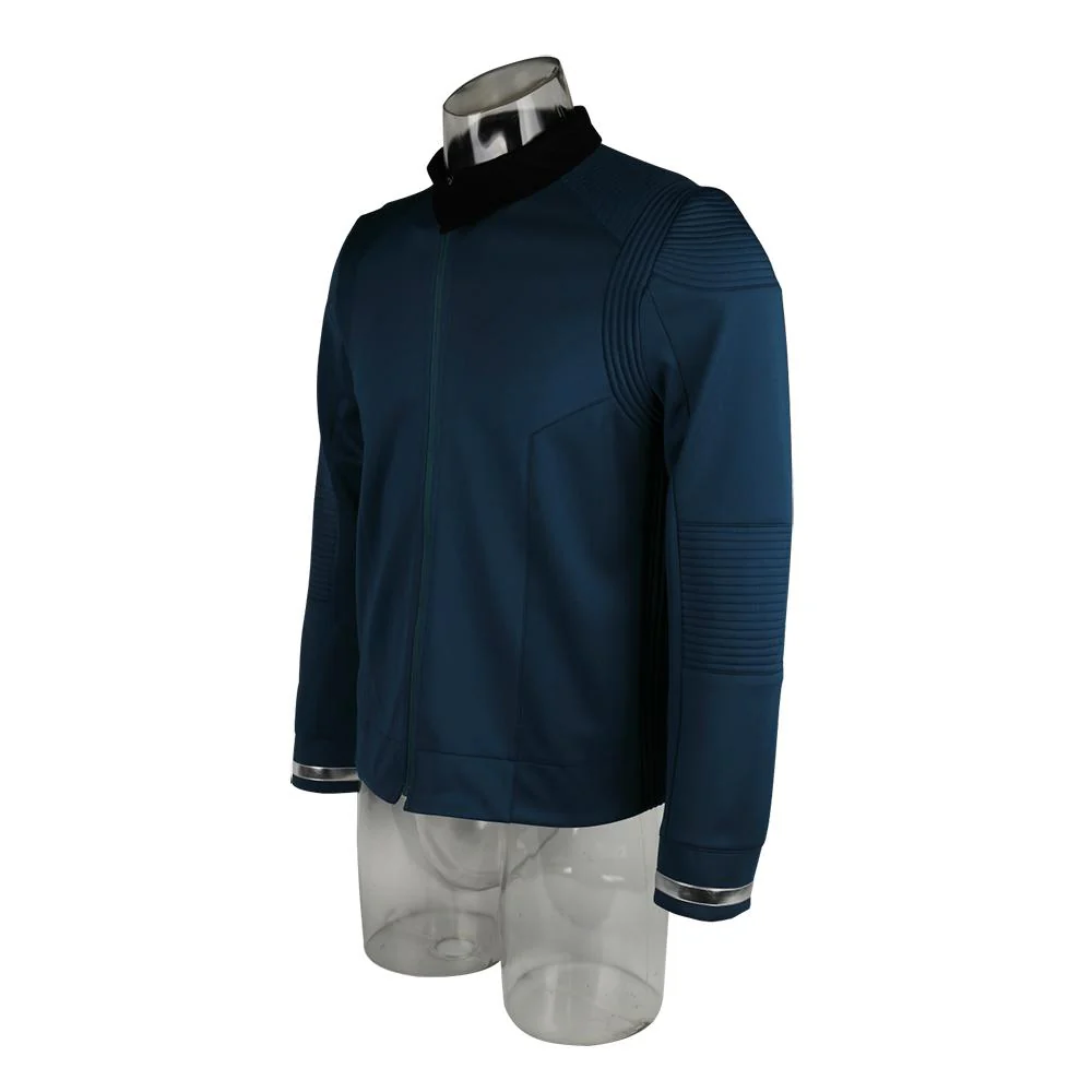 Cosermart Star Trek Discovery Season 2 Starfleet Captain Kirk Shirt Uniform Badge Costumes Men Adult Halloween Cosplay Costume