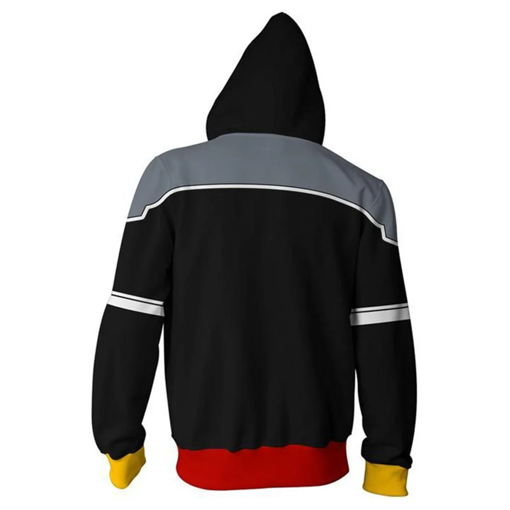 Video Game Theme Cosplay Unisex 3D Zip-up Hoodie Sweater Halloween Cosplay Game Costume For Men And Women Plus Size 5XL