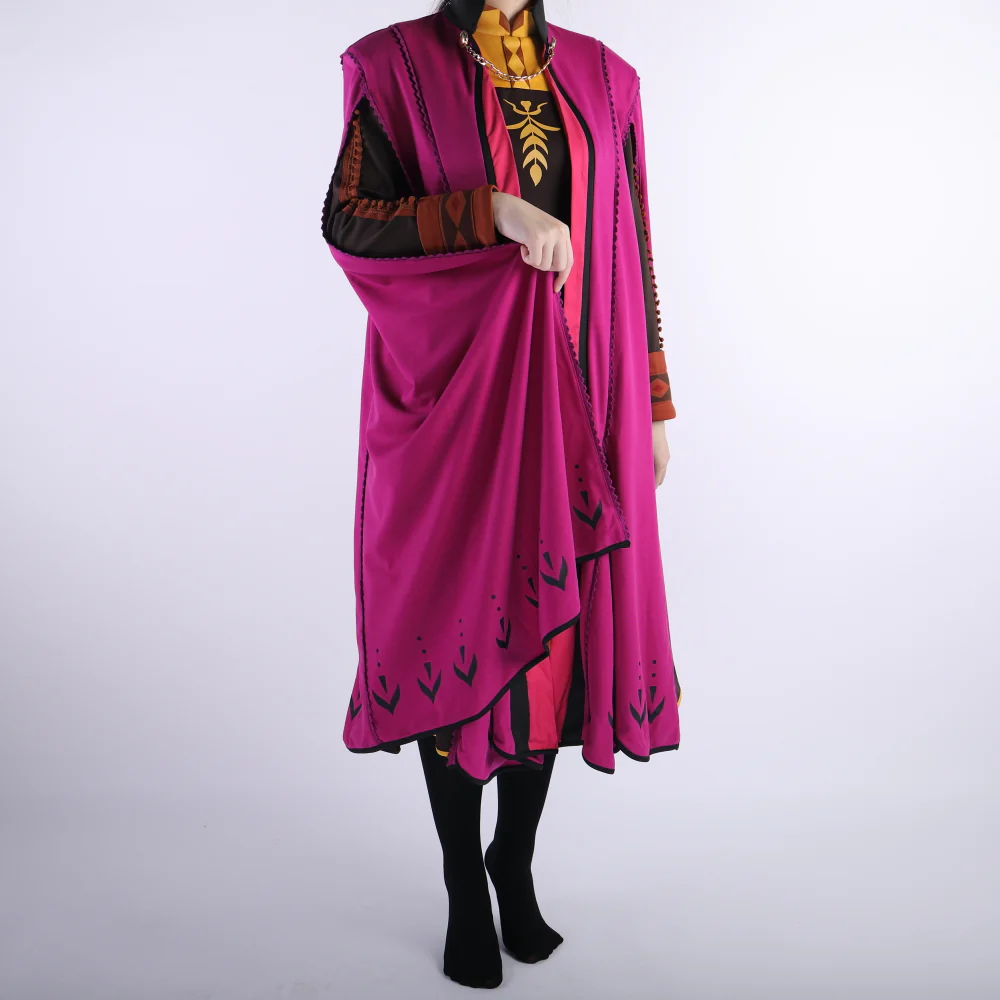 Frozen 2 Snow Queen Anna Elsa Princess Cosplay Costume Outfit Full Set Halloween Costumes Fancy Dress