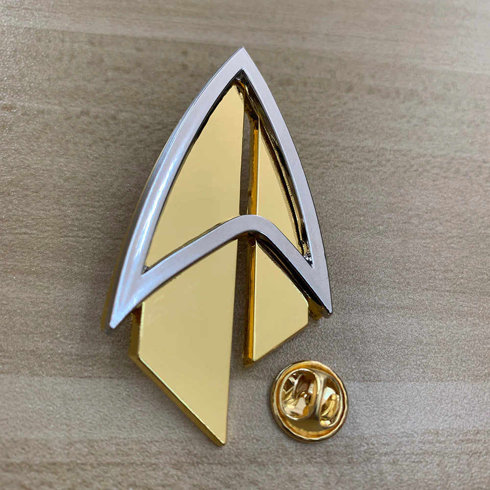Star Trek Picard Admiral JL Pin The Next Generation Communicator Pin Brooches Halloween Cosplay Props