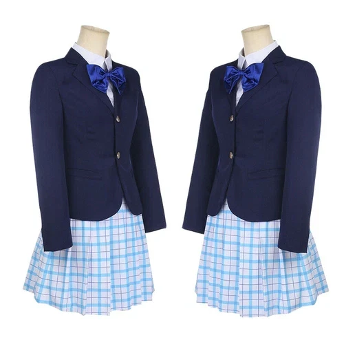 A Silent Voice Nishimiya Shouko Cosplay Costume Halloween Carnival Suit JK Dress