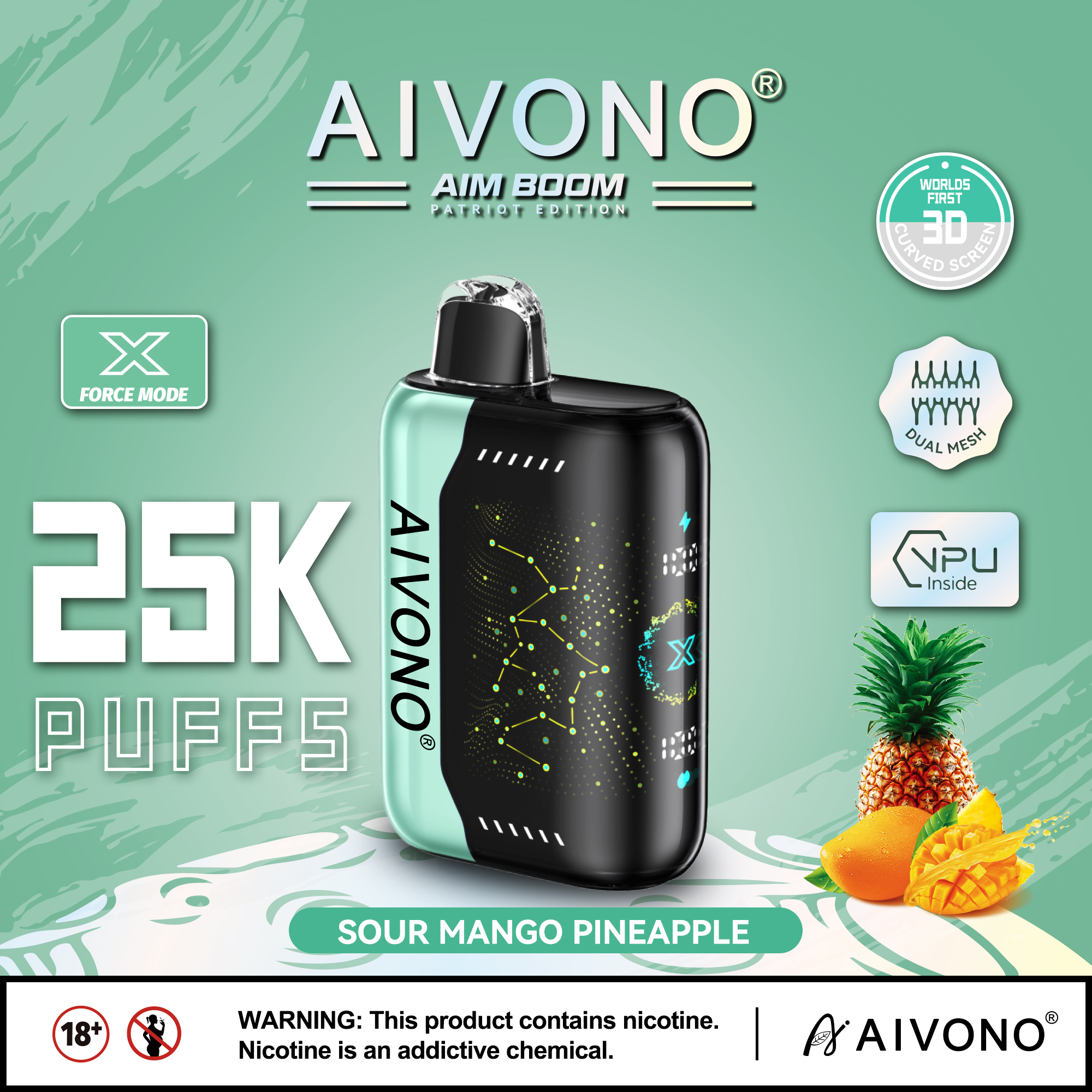 🔥Hot sale🔥AIVONO AIM BOOM 25000 Züge Einweg-Vape(5 % Nikotingehalt)