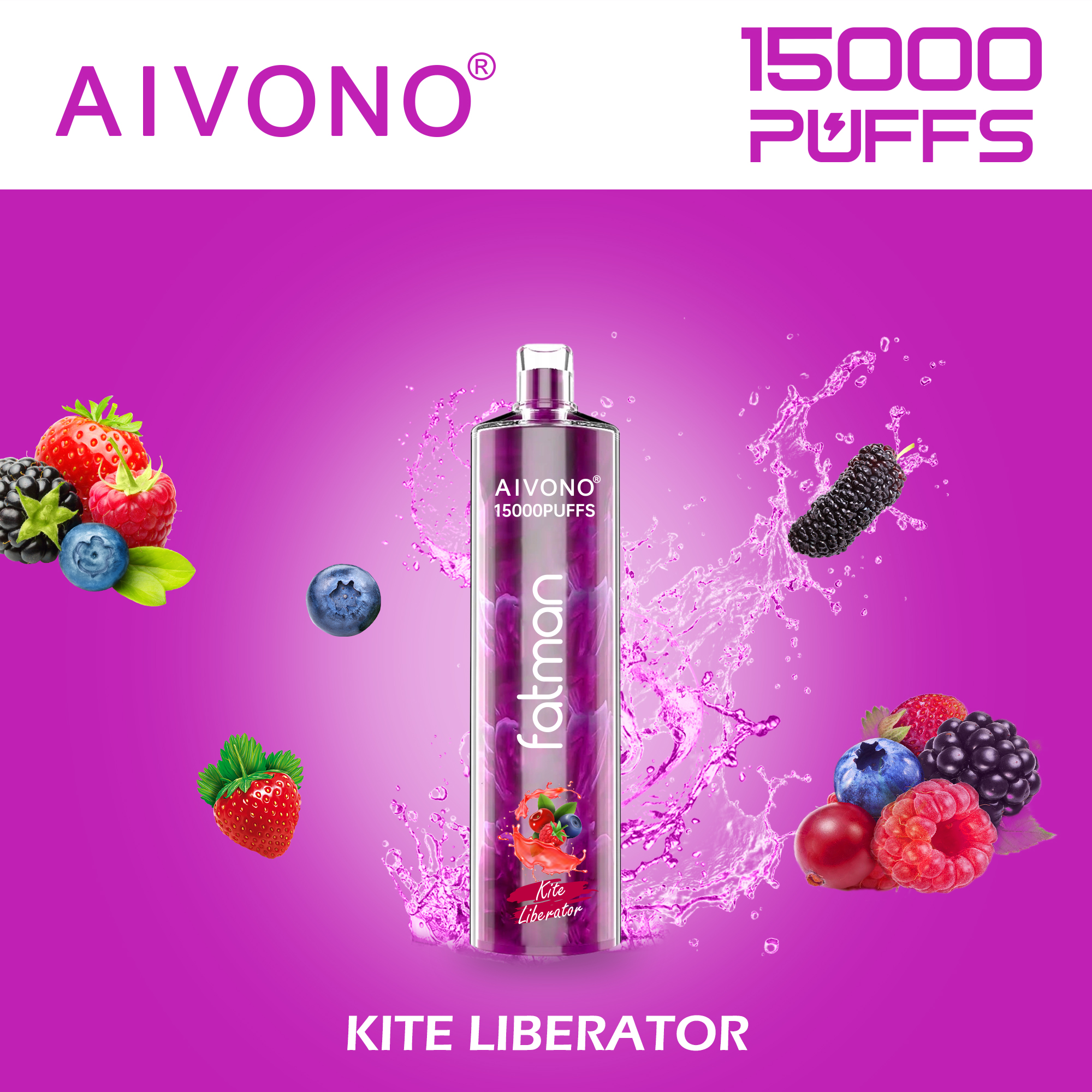 AIVONO Fatman 15000 Puff Einweg-Vape(5 % Nikotingehalt)