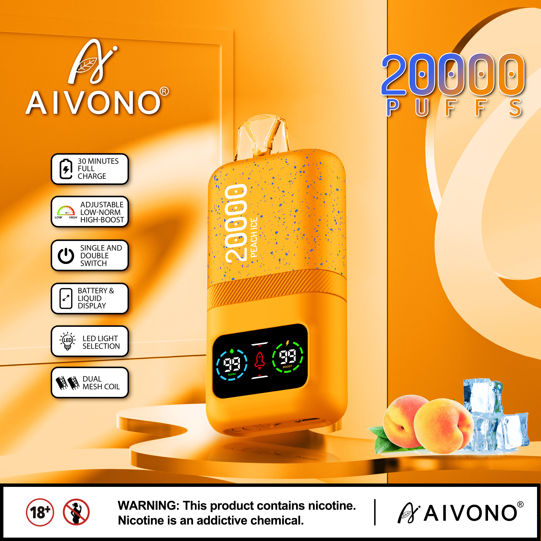 🔥Hot sale🔥AIVNO Magic 20000 Züge Einweg-Vape(5 % Nikotingehalt)