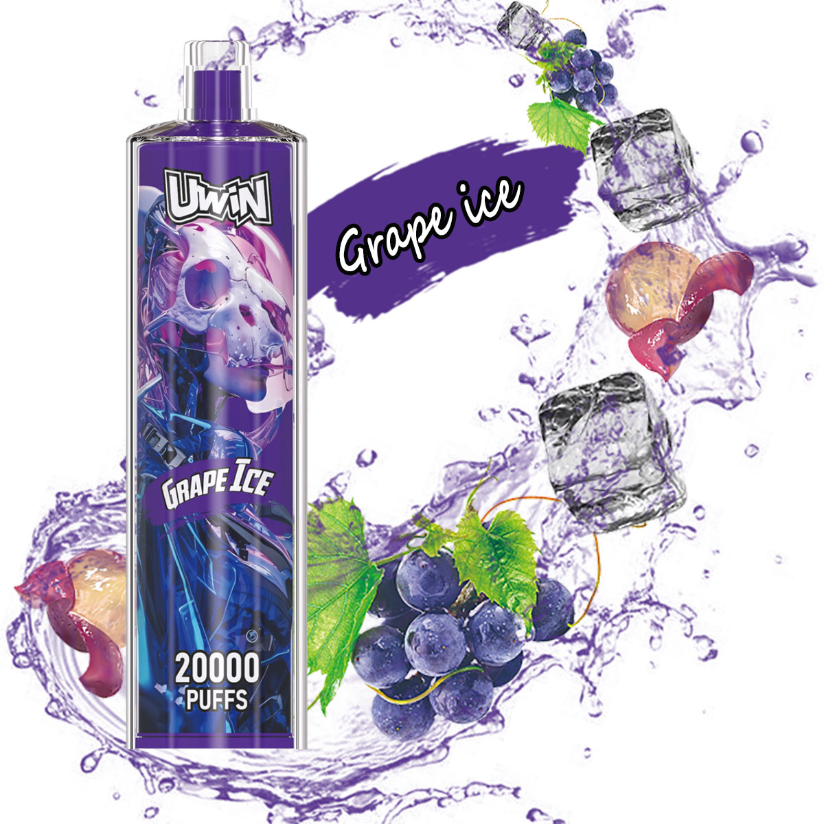 Uwin-SHISHA HOOKAH Crystal 20000 PUFFS (5 % Nicotine)