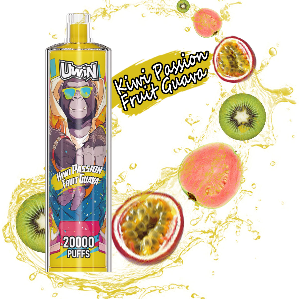 Uwin-SHISHA HOOKAH Crystal 20000 PUFFS (5 % Nicotine)
