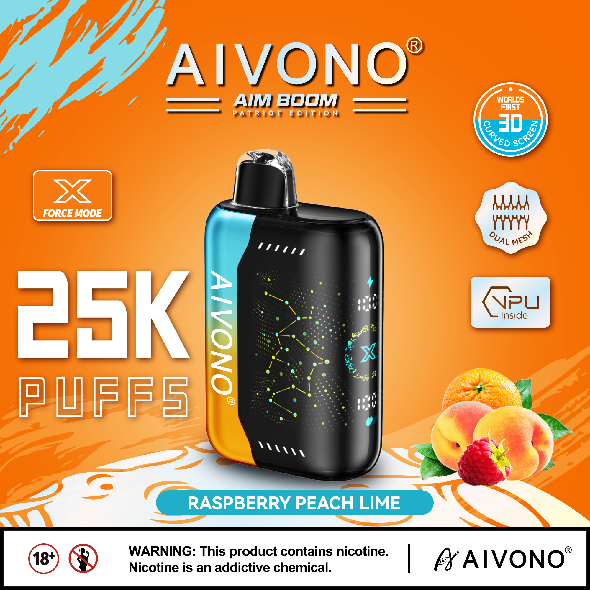 🔥Hot sale🔥AIVONO AIM BOOM 25000 Züge Einweg-Vape(5 % Nikotingehalt)