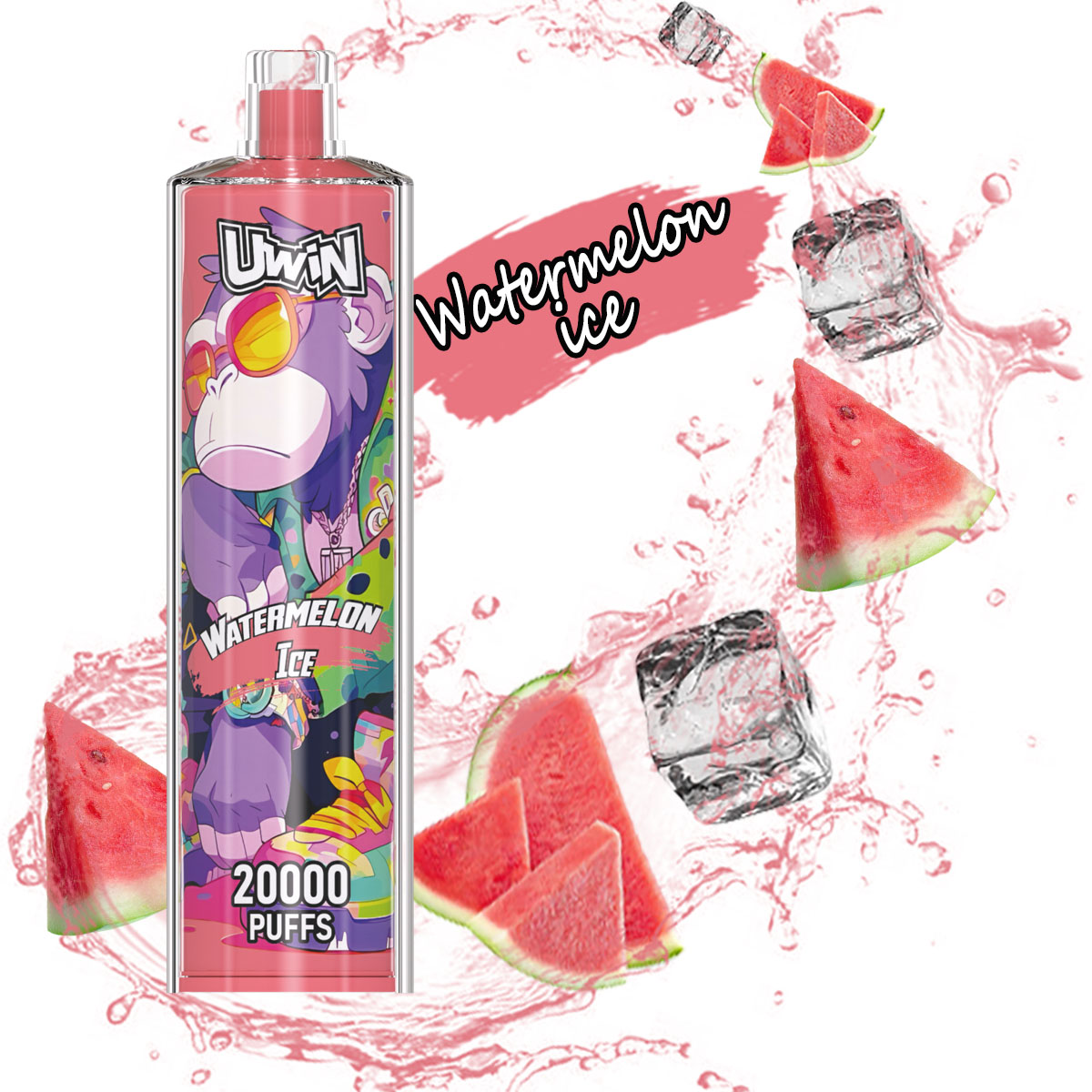 Uwin-SHISHA HOOKAH Crystal 20000 PUFFS (5 % Nicotine)
