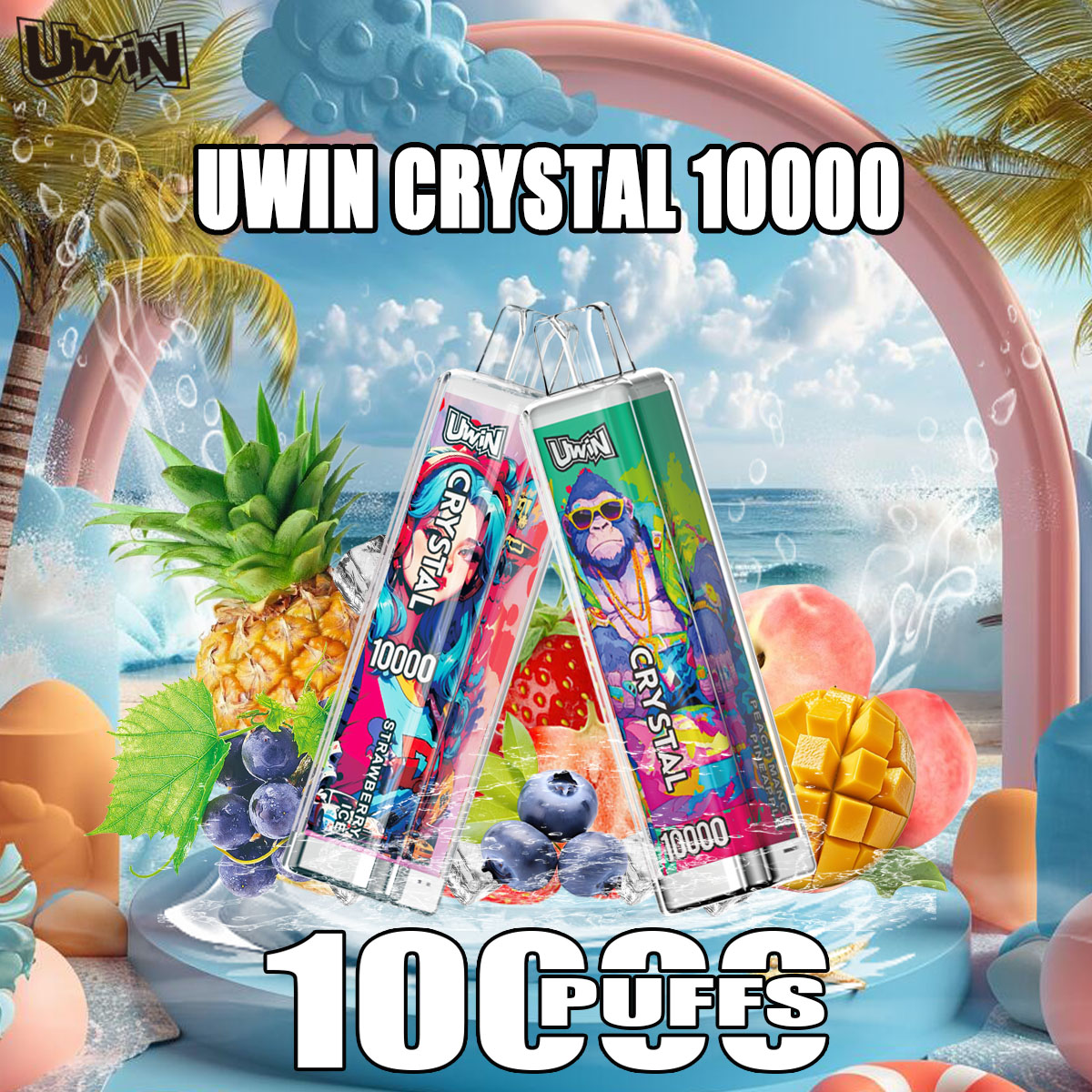 Uwin Crystal 10000 PUFFS (5 % Nicotie)