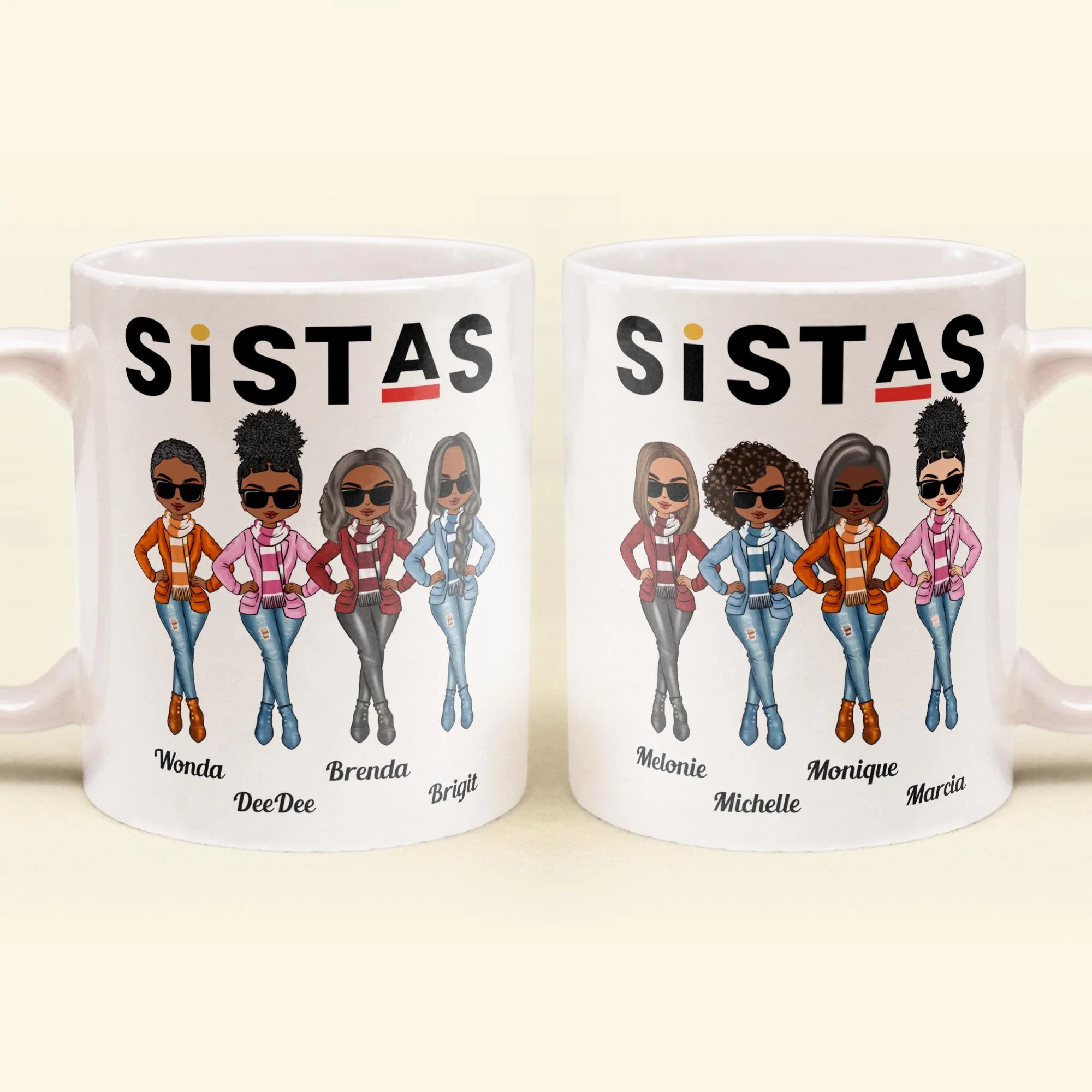 Sistas - Personalized Mug