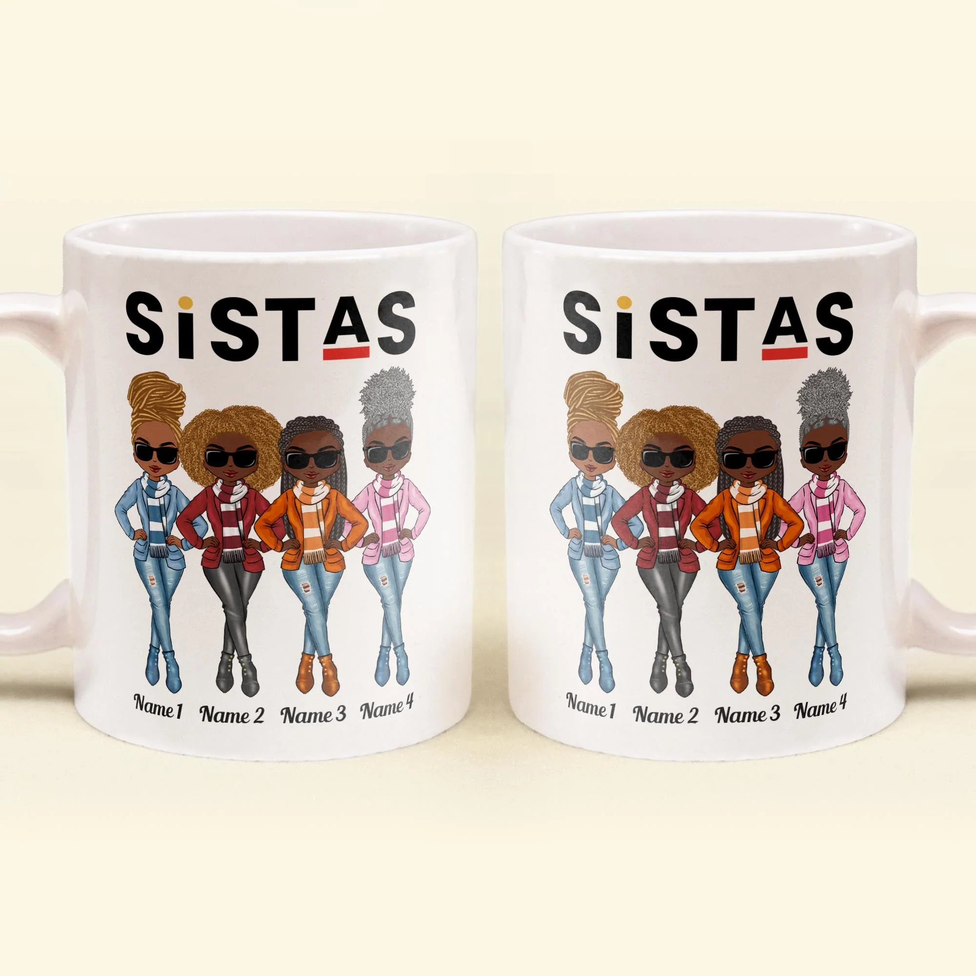 Sistas - Personalized Mug