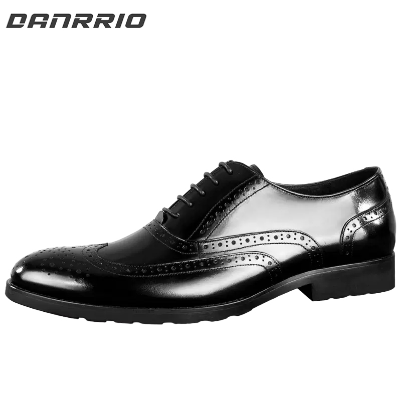 Brogues Carved British Style Oxfords