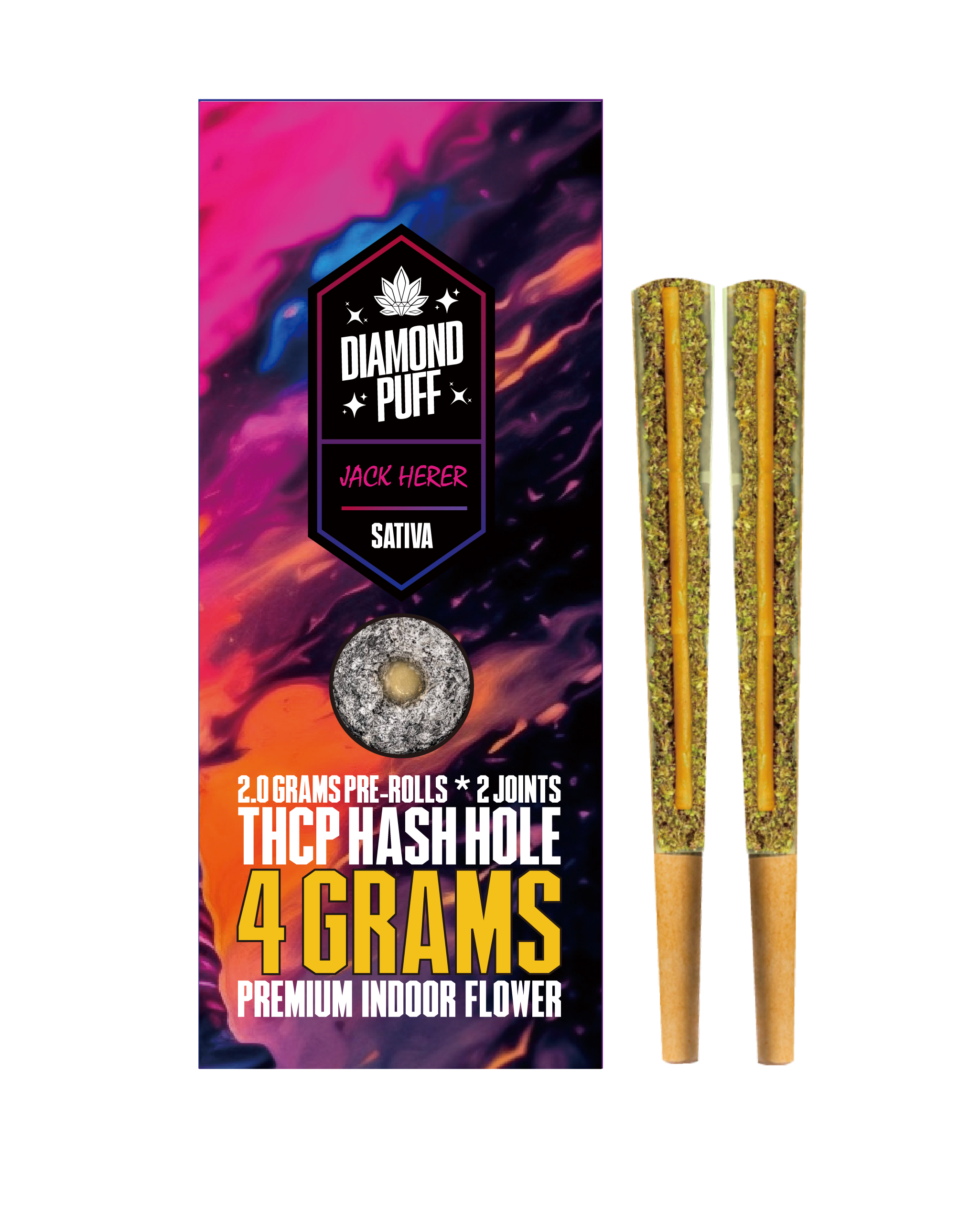 THCP Rosin Preroll-Jack Herer Hash Hole - Sativa