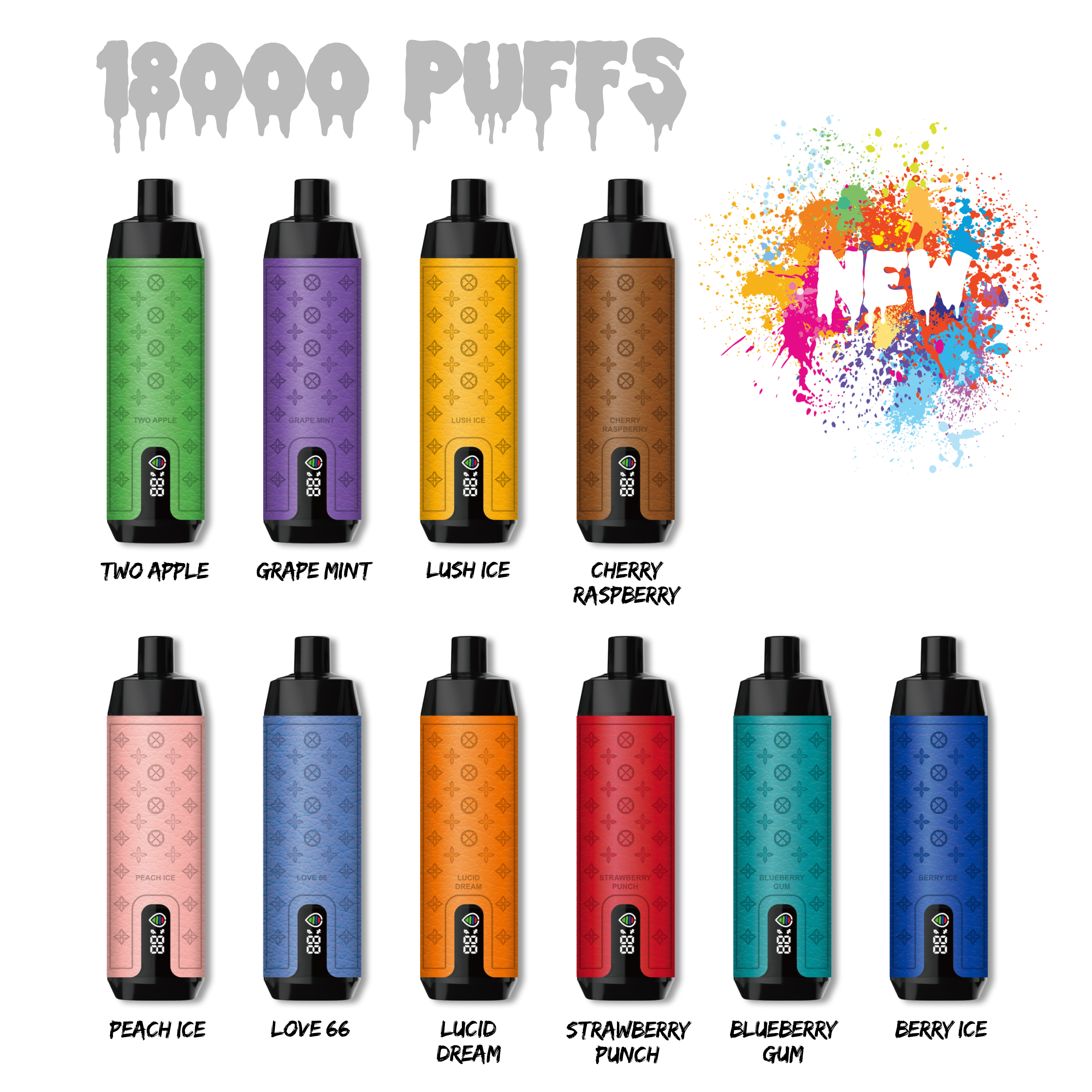AIVONO DELUXE BAR Einweg-Vape mit 18000 Zügen (5 % Nikotingehalt)