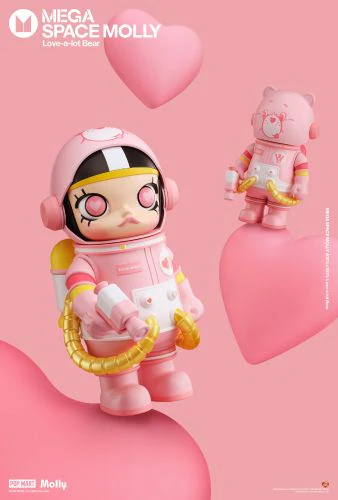 POP MART MEGA SPACE MOLLY 400%+100% Love-a-lot Bear