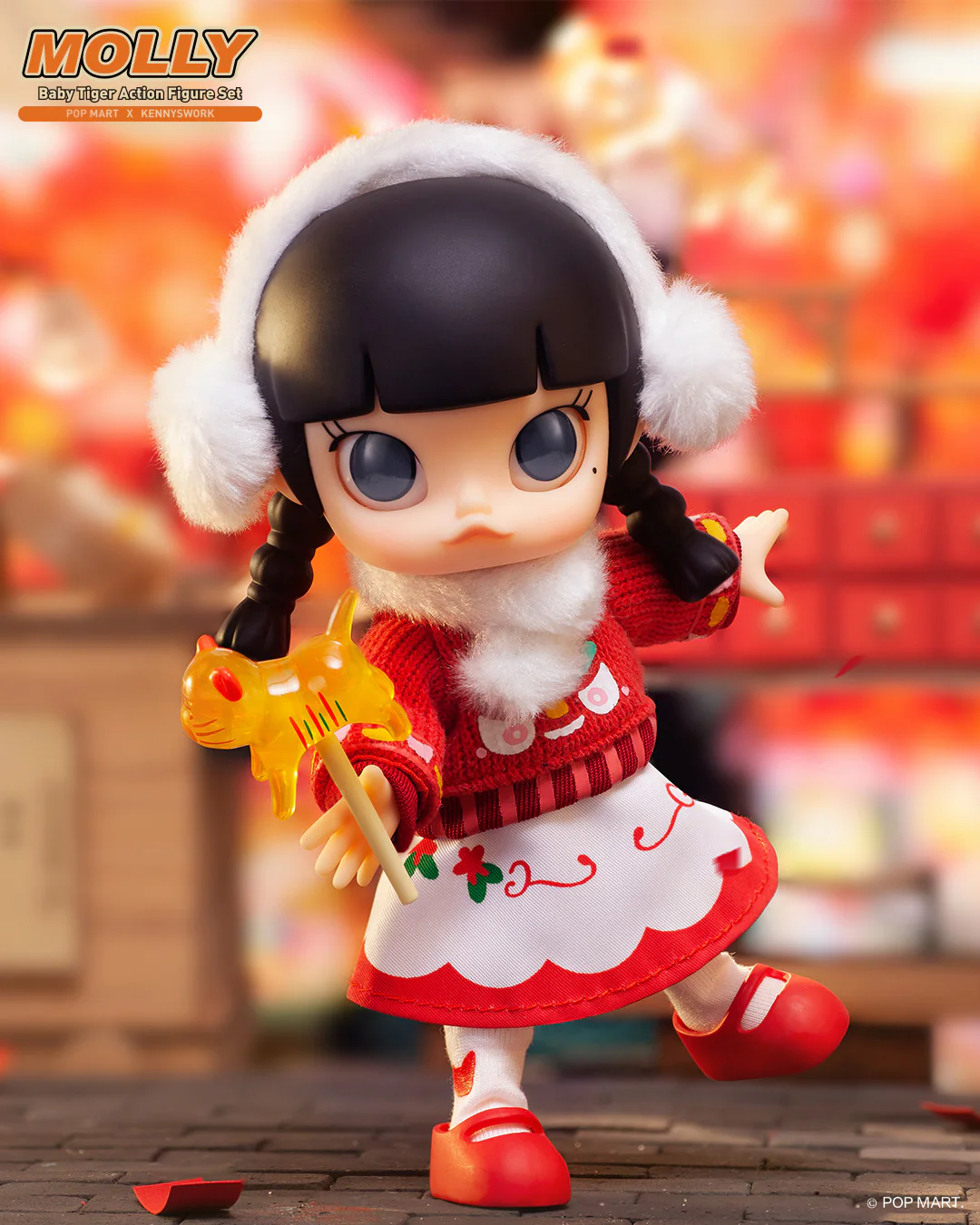 POP MART Molly Baby Tiger Action Big Figure