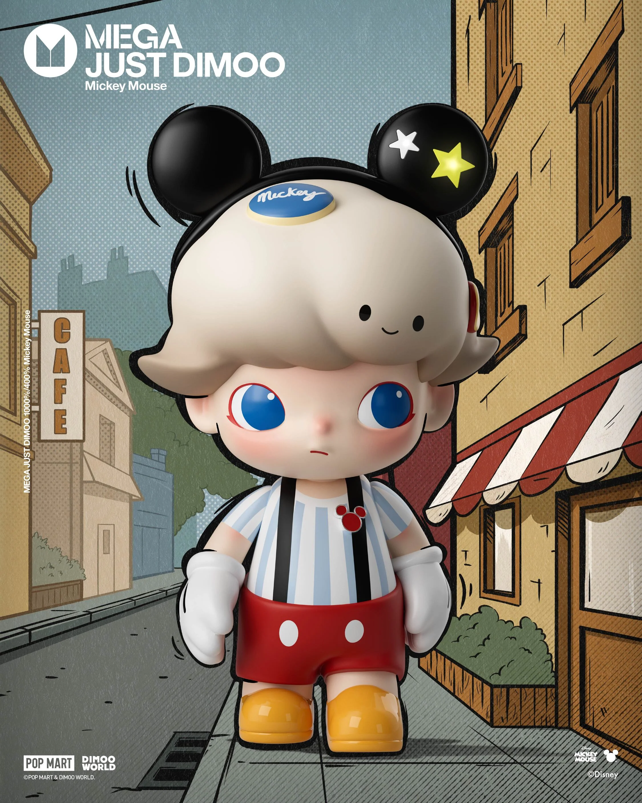 POP MART MEGA JUST DIMOO 1000% Mickey Mouse