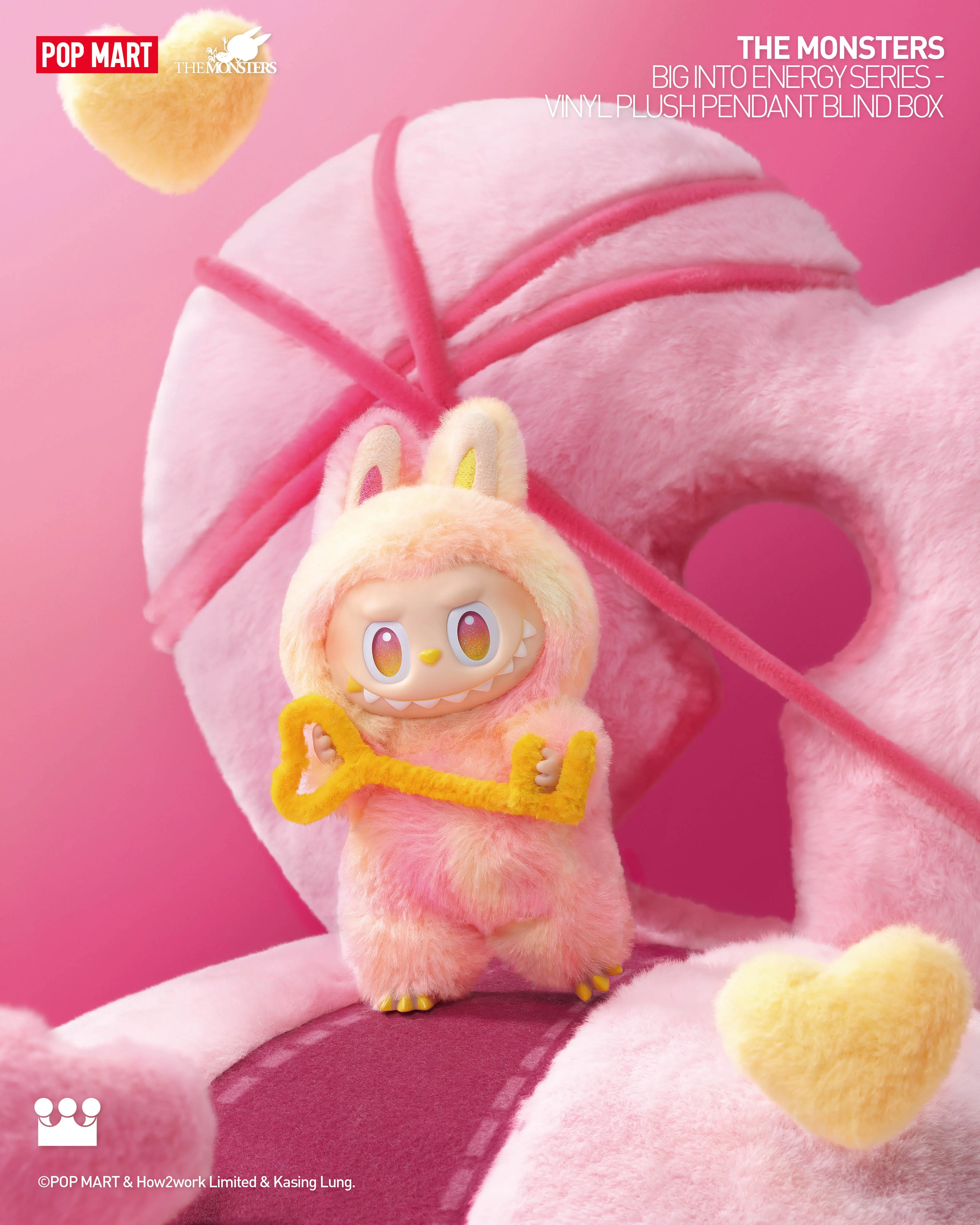 POP MART THE MONSTERS Big into Energy Series-Vinyl Plush Pendant Blind Box