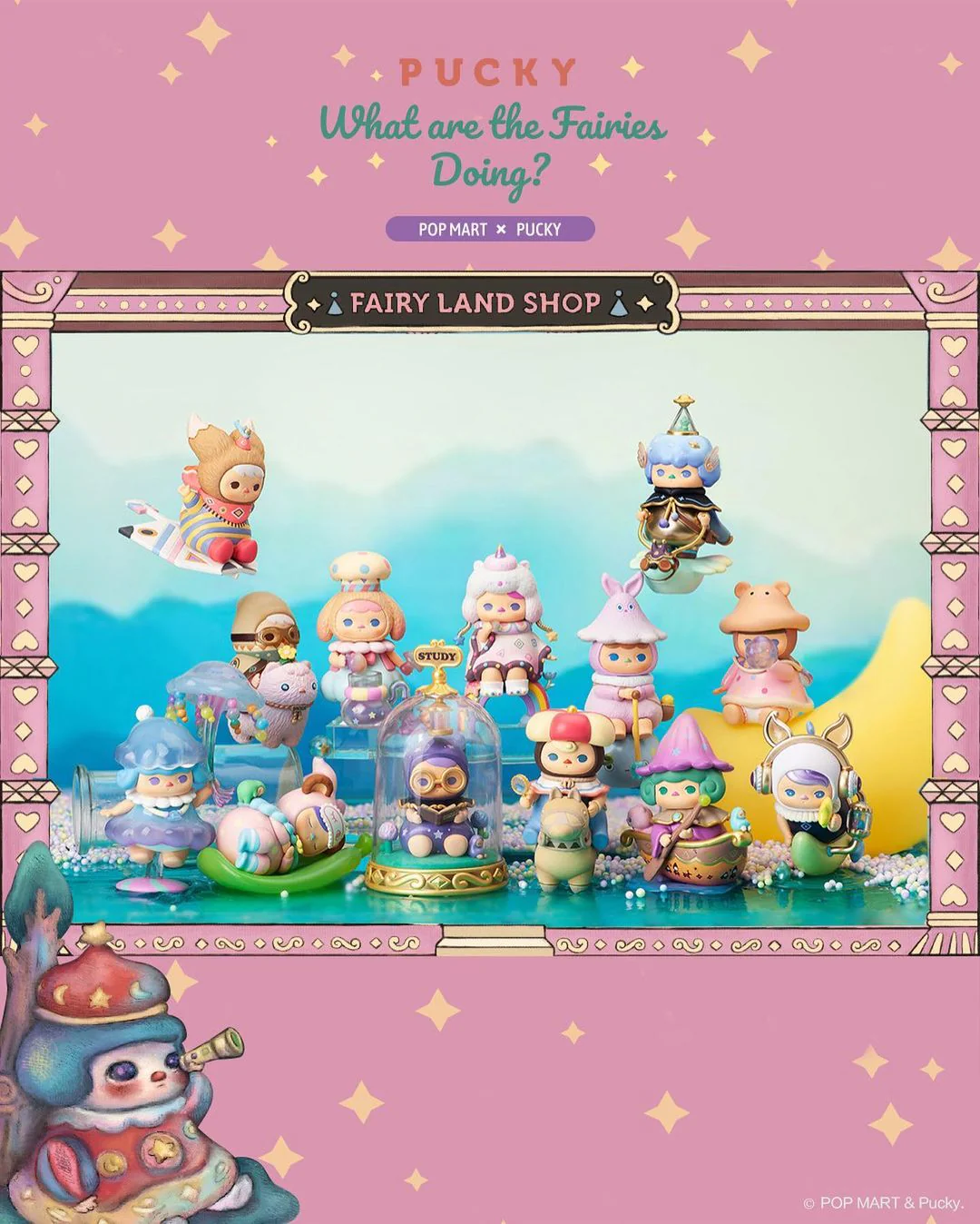 POP MART Pucky What Are the Fairies Doing Series