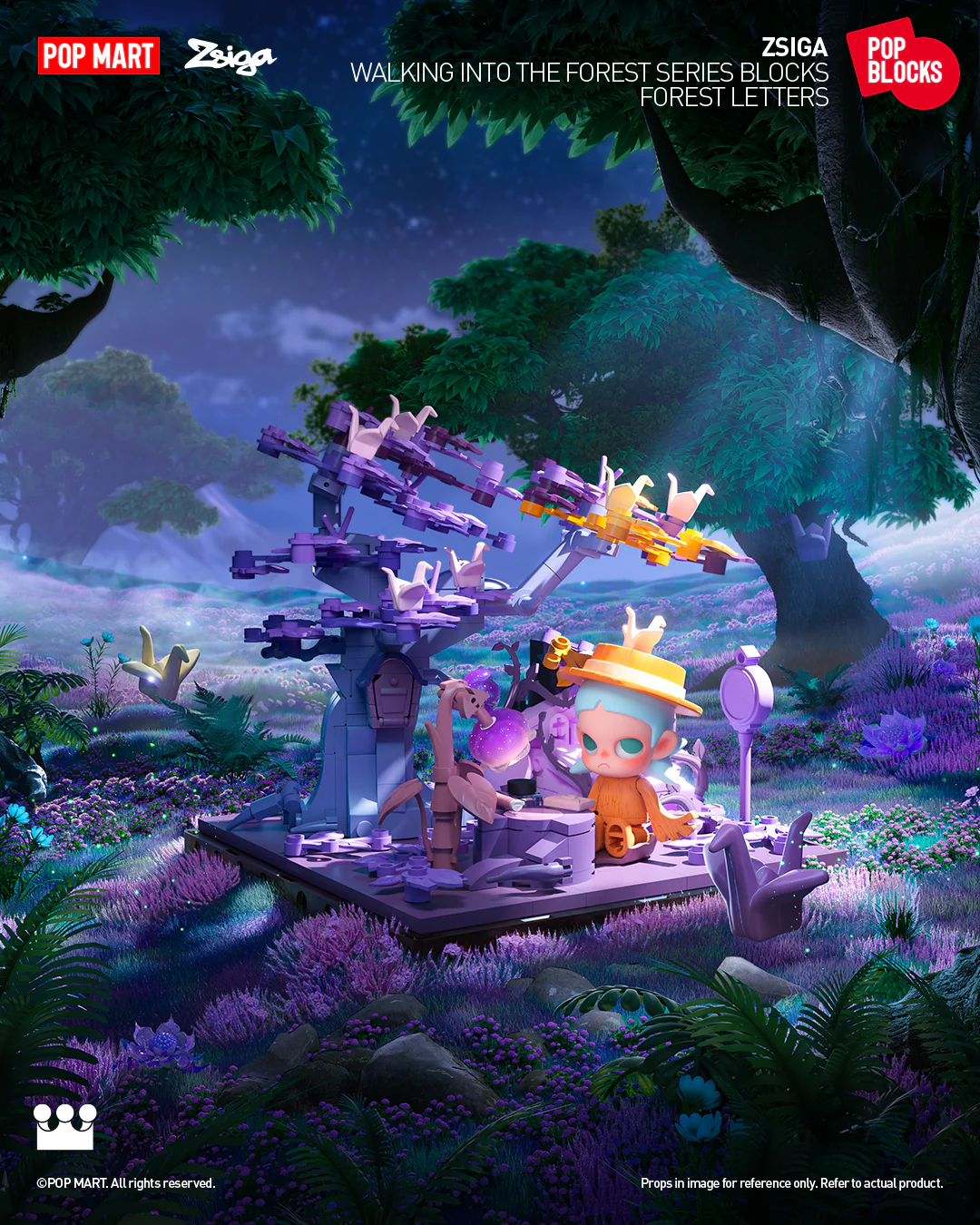 POP MART Zsiga Walking Into The Forest Series Blocks