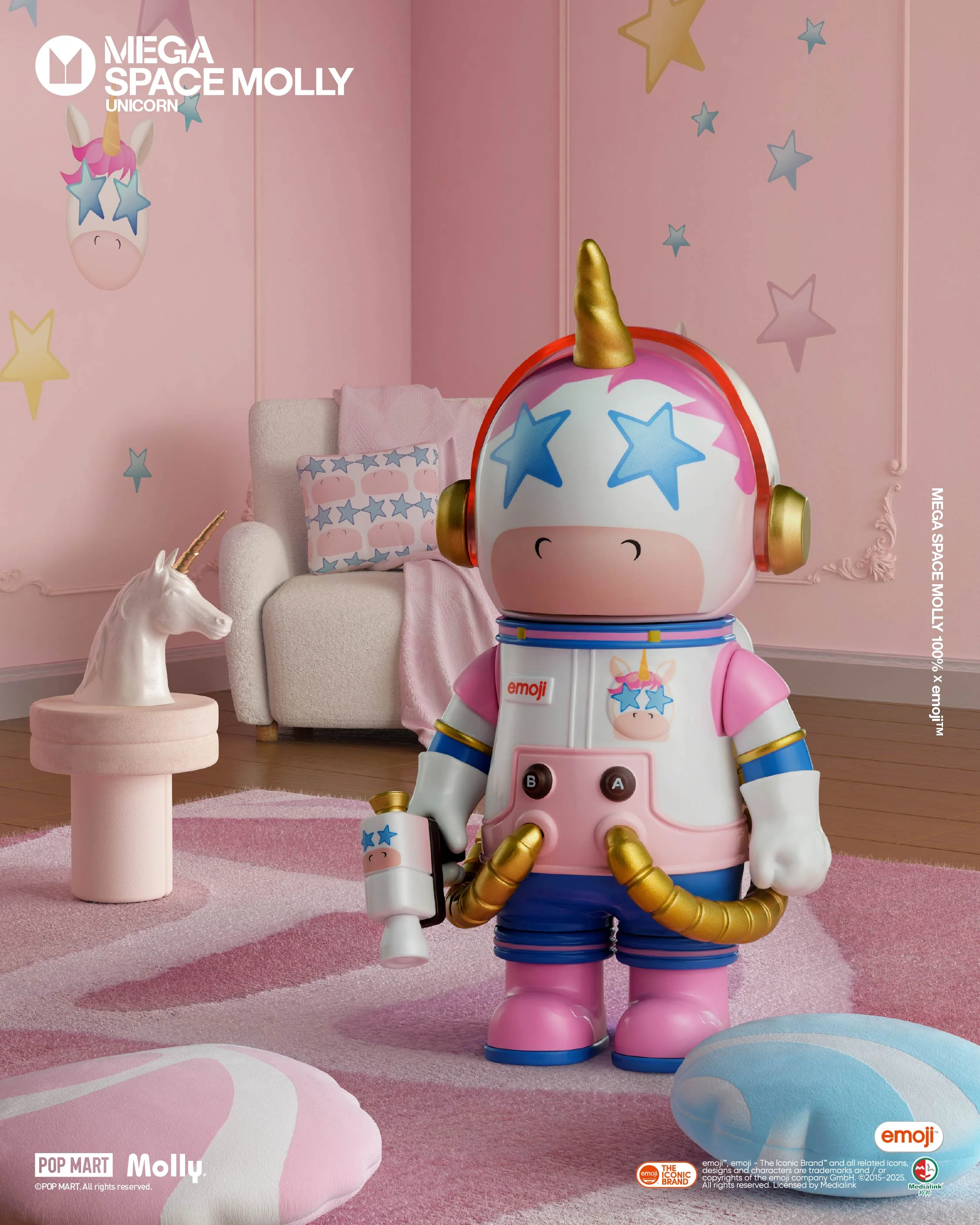 POP MART MEGA SPACE MOLLY 100% × emoji™ Series