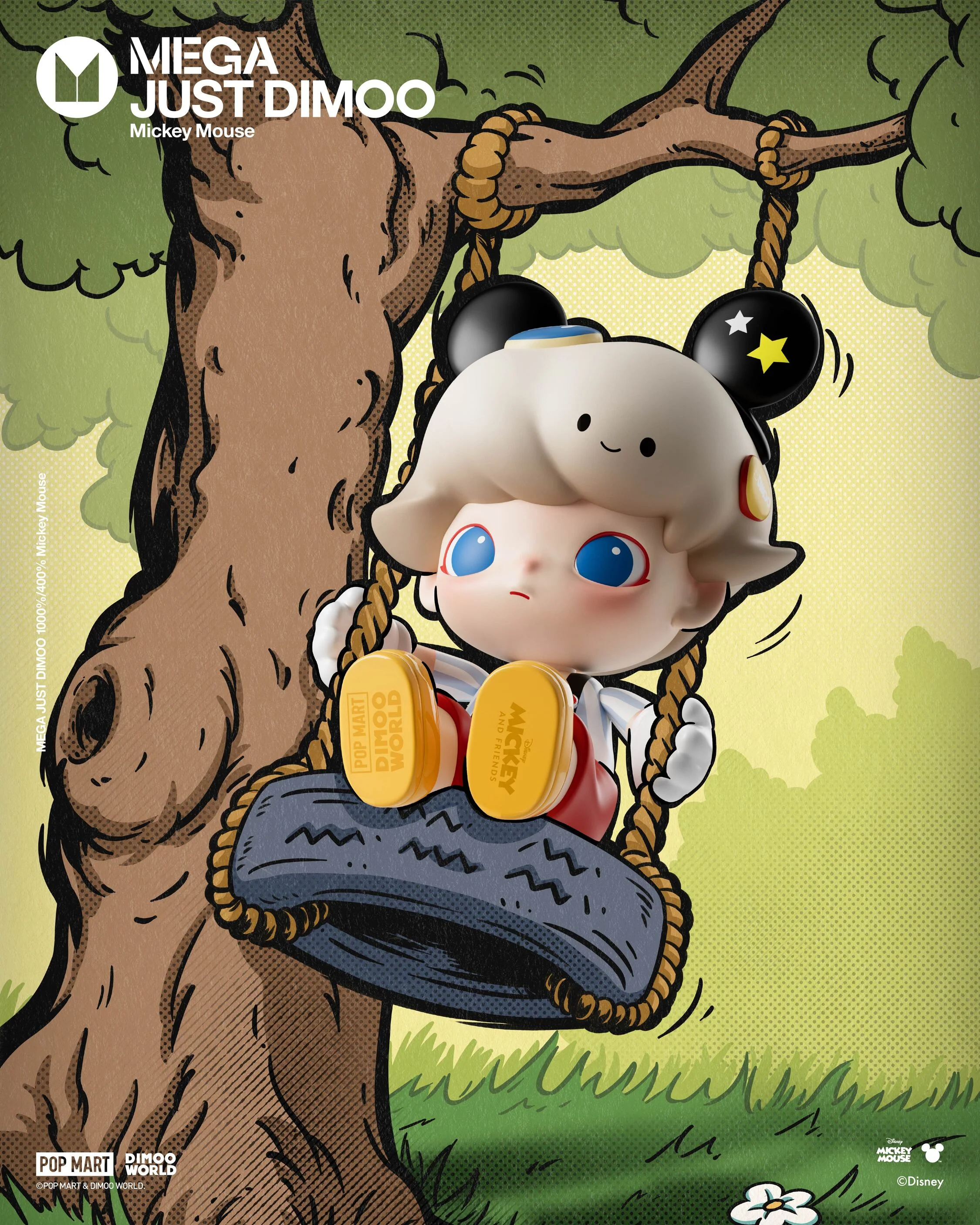 POP MART MEGA JUST DIMOO 400% Mickey Mouse
