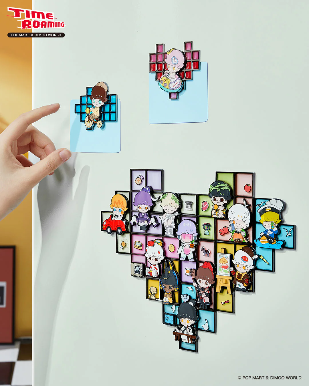 POP MART Dimoo Time - Traveling Series - Fridge Magnet