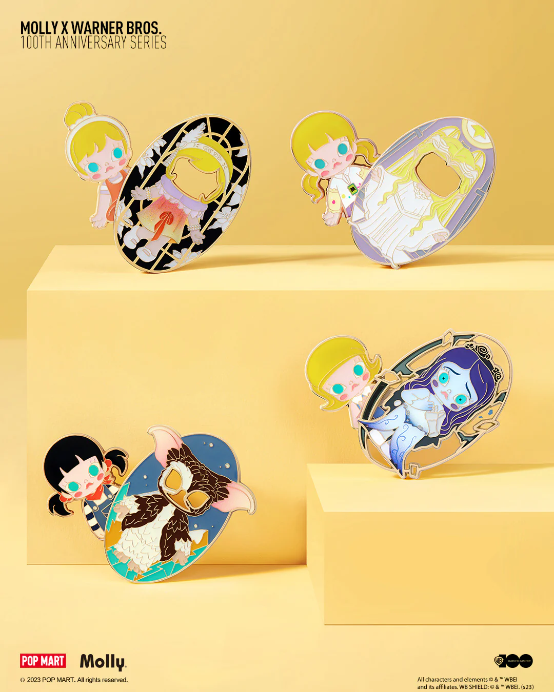 POP MART Molly X Warner Bros. 100th Anniversary Series - Badge Blind Box