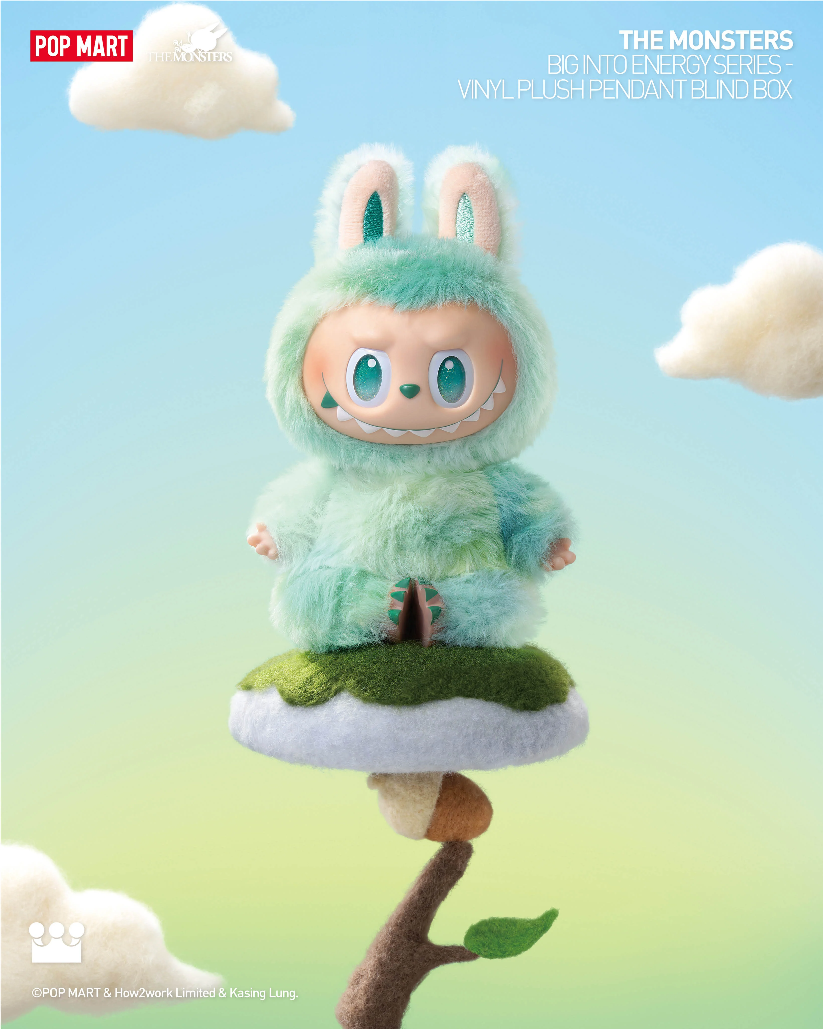 POP MART THE MONSTERS Big into Energy Series-Vinyl Plush Pendant Blind Box