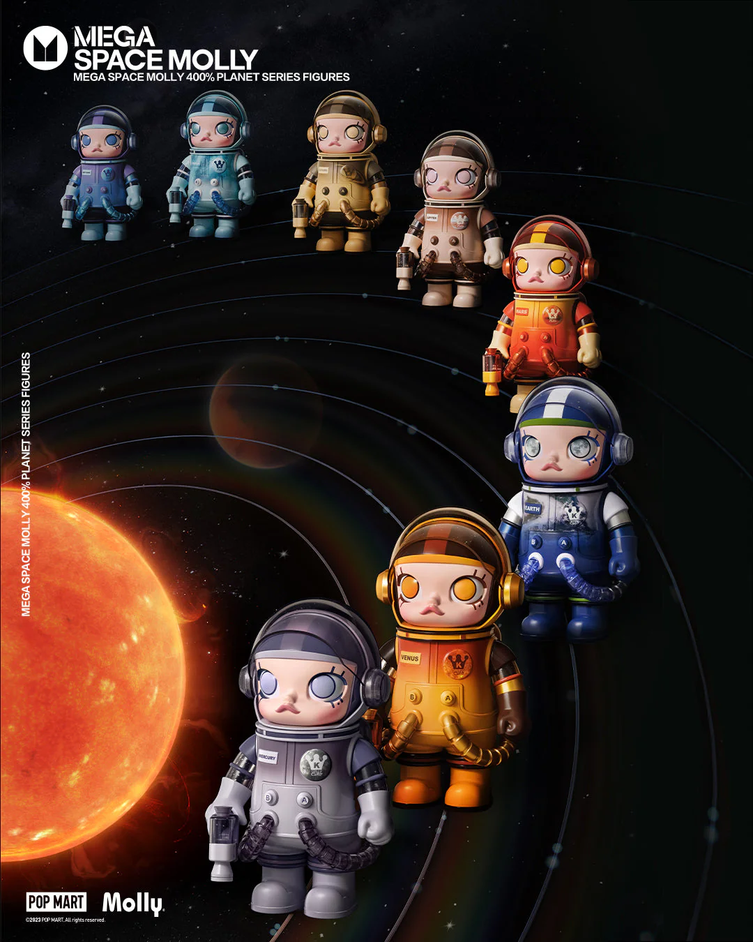 POP MART MEGA SPACE MOLLY Planet Series 400%