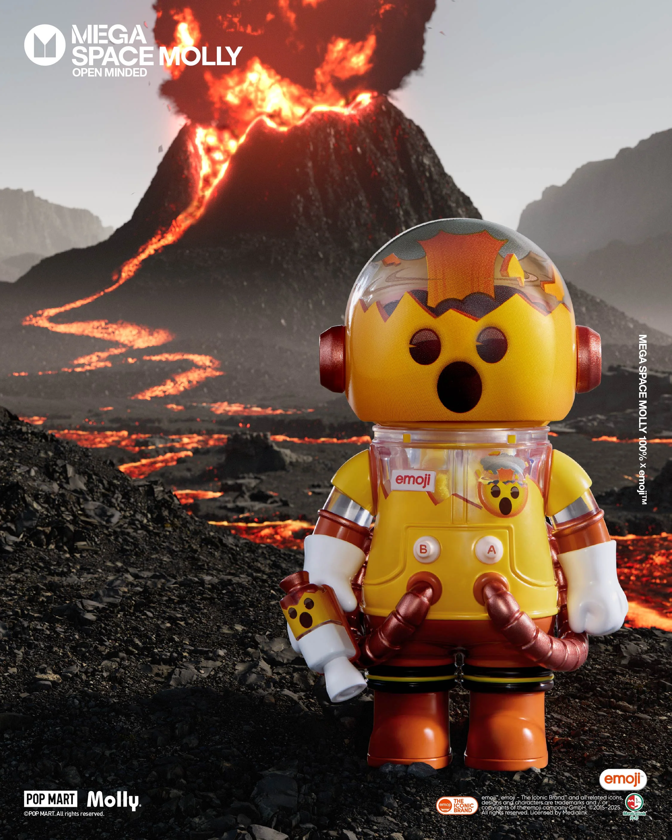 POP MART MEGA SPACE MOLLY 100% × emoji™ Series