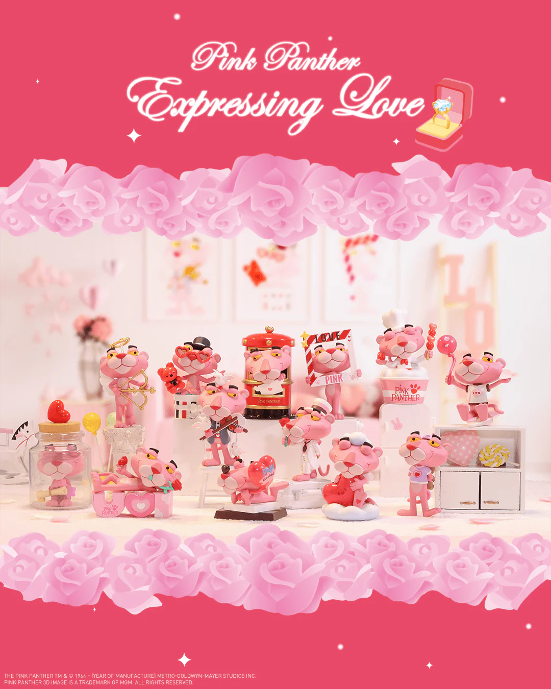 POP MART Pink Panther Expressing Love Series