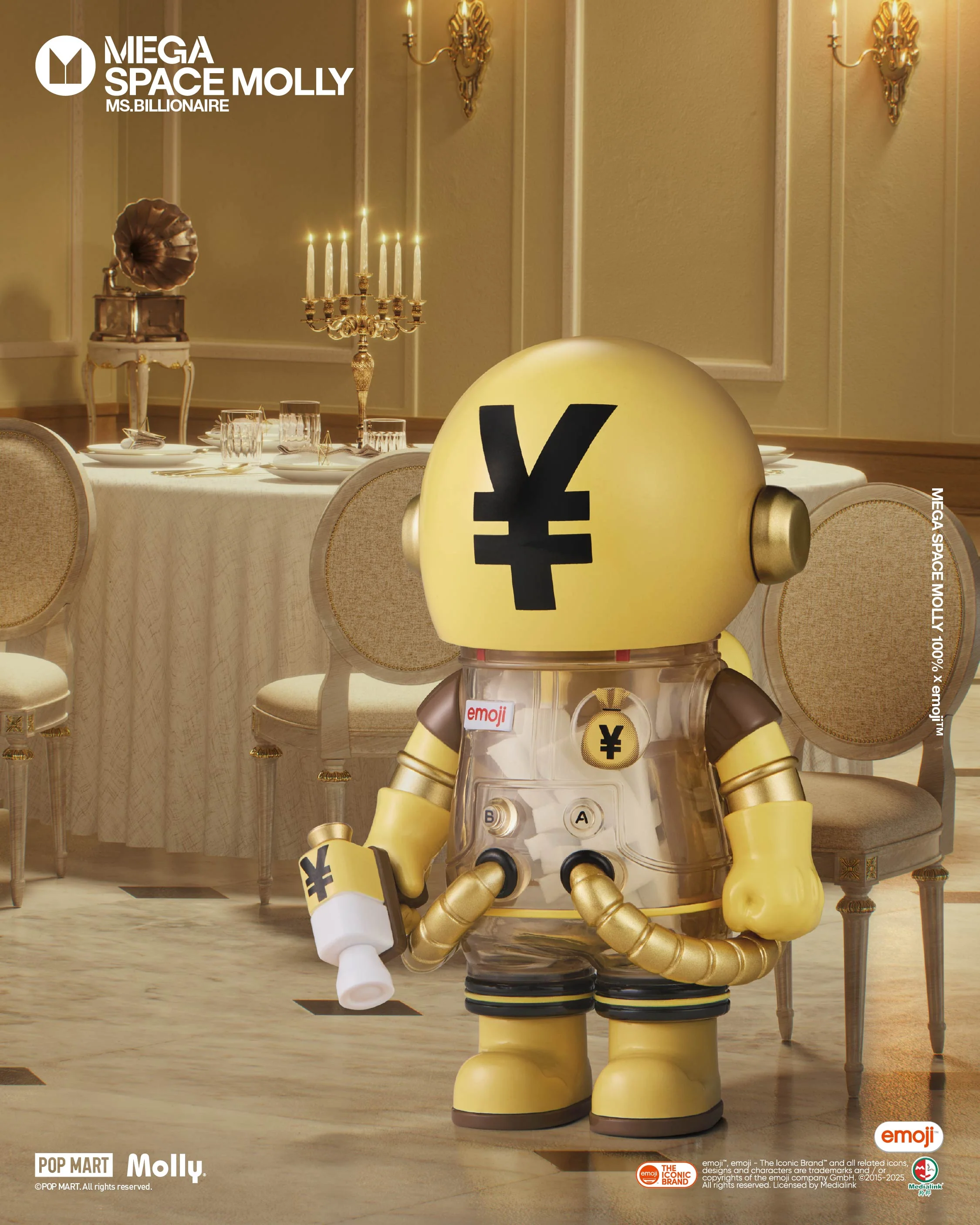 POP MART MEGA SPACE MOLLY 100% × emoji™ Series