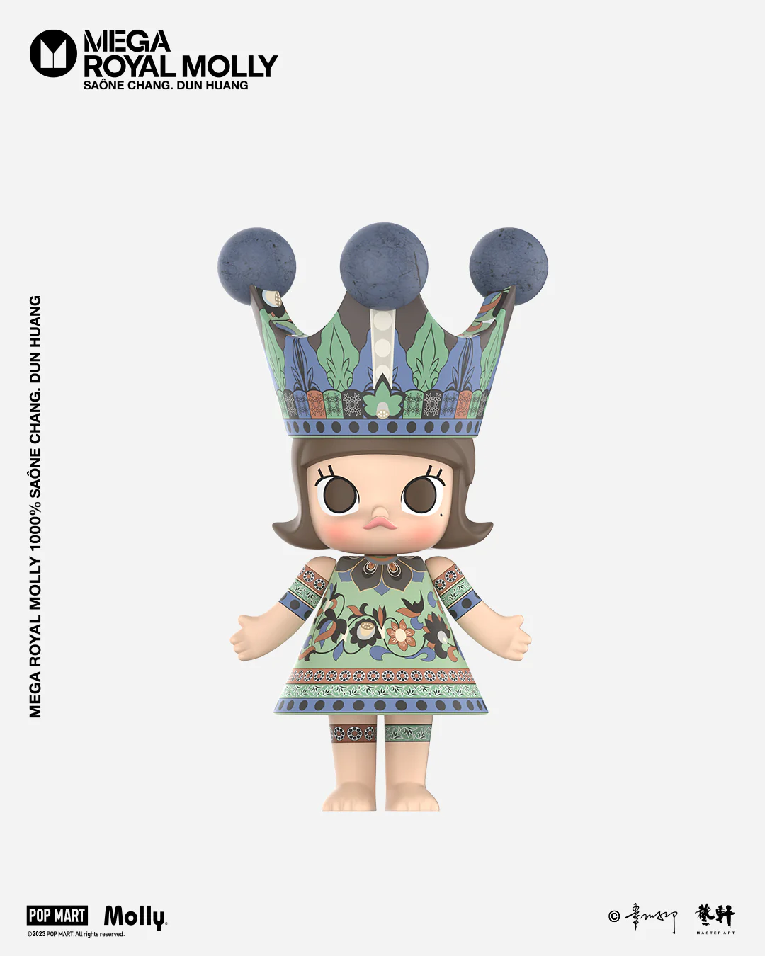 POP MART MEGA ROYAL MOLLY 1000% Saône Chang. Dun Huang