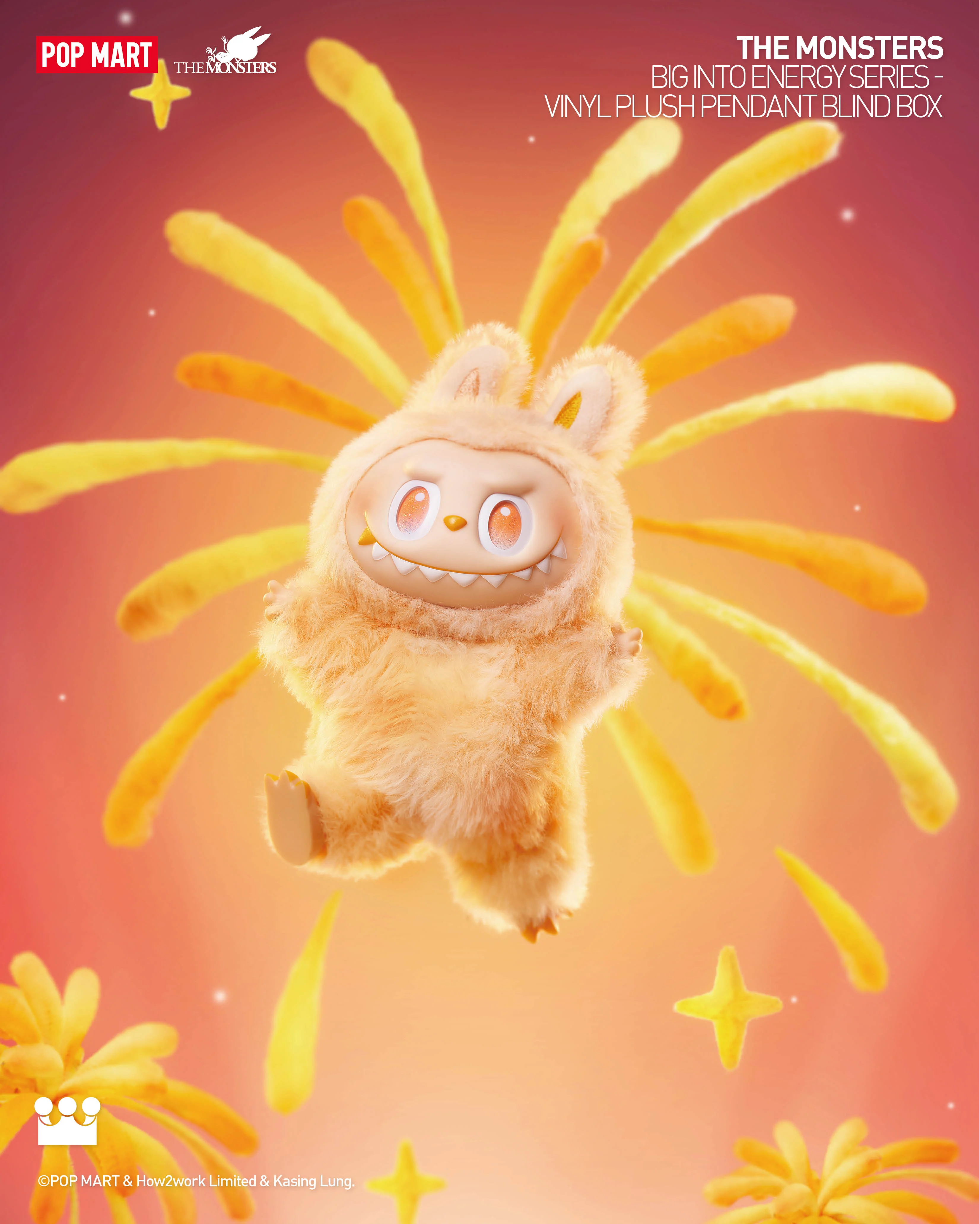 POP MART THE MONSTERS Big into Energy Series-Vinyl Plush Pendant Blind Box