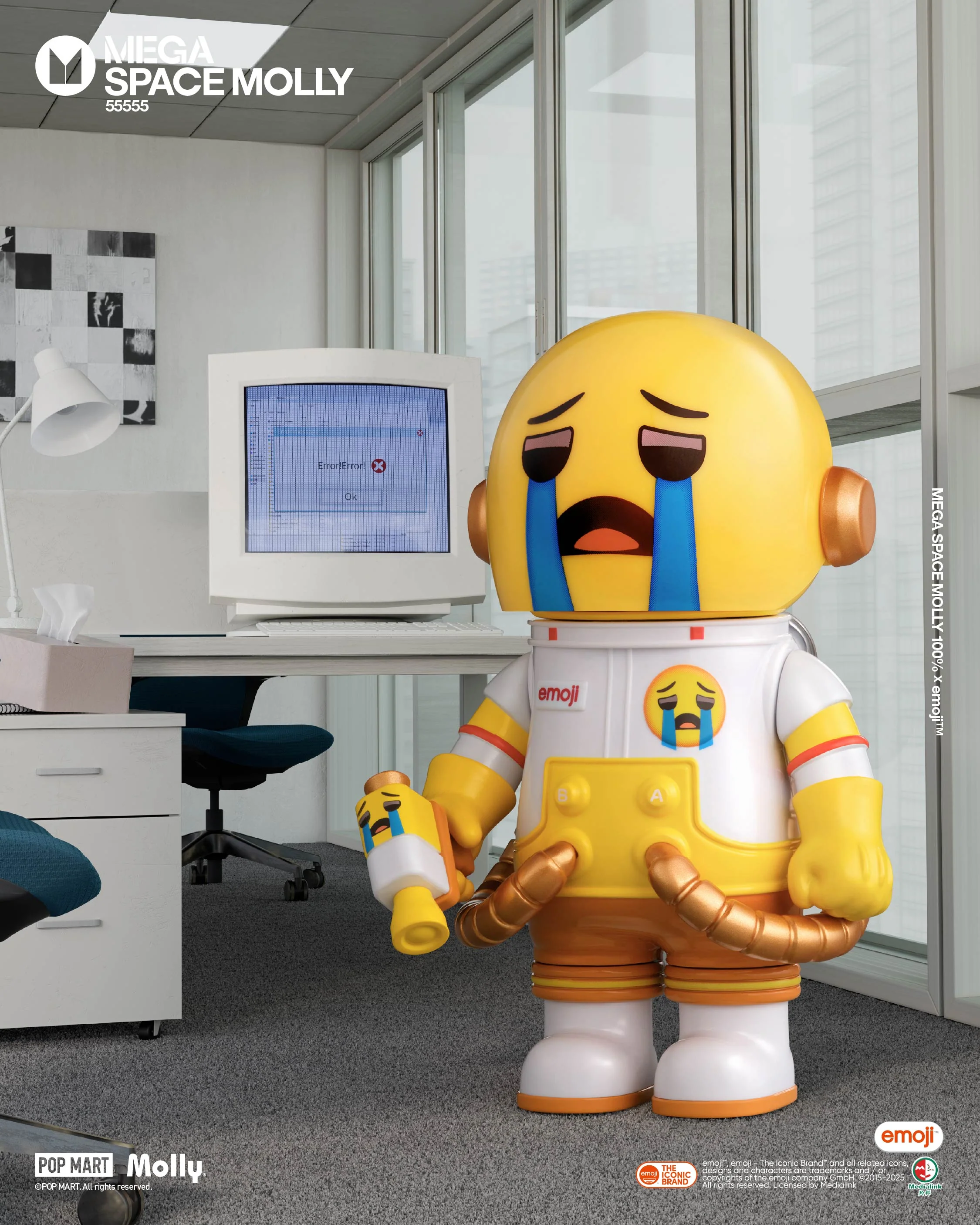 POP MART MEGA SPACE MOLLY 100% × emoji™ Series