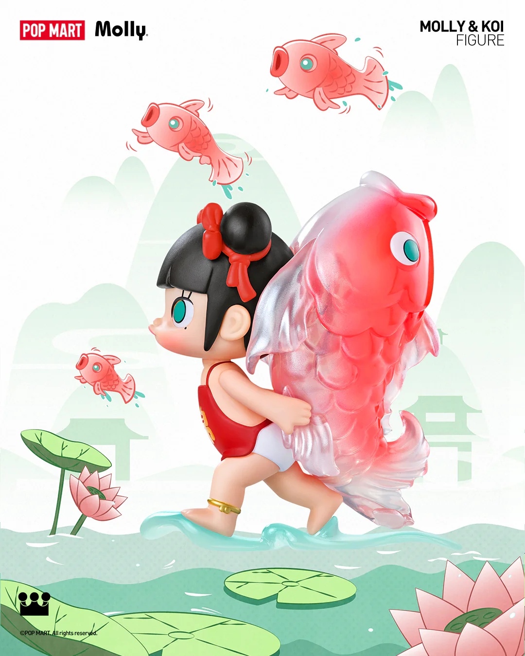 POP MART MOLLY & Koi Figure