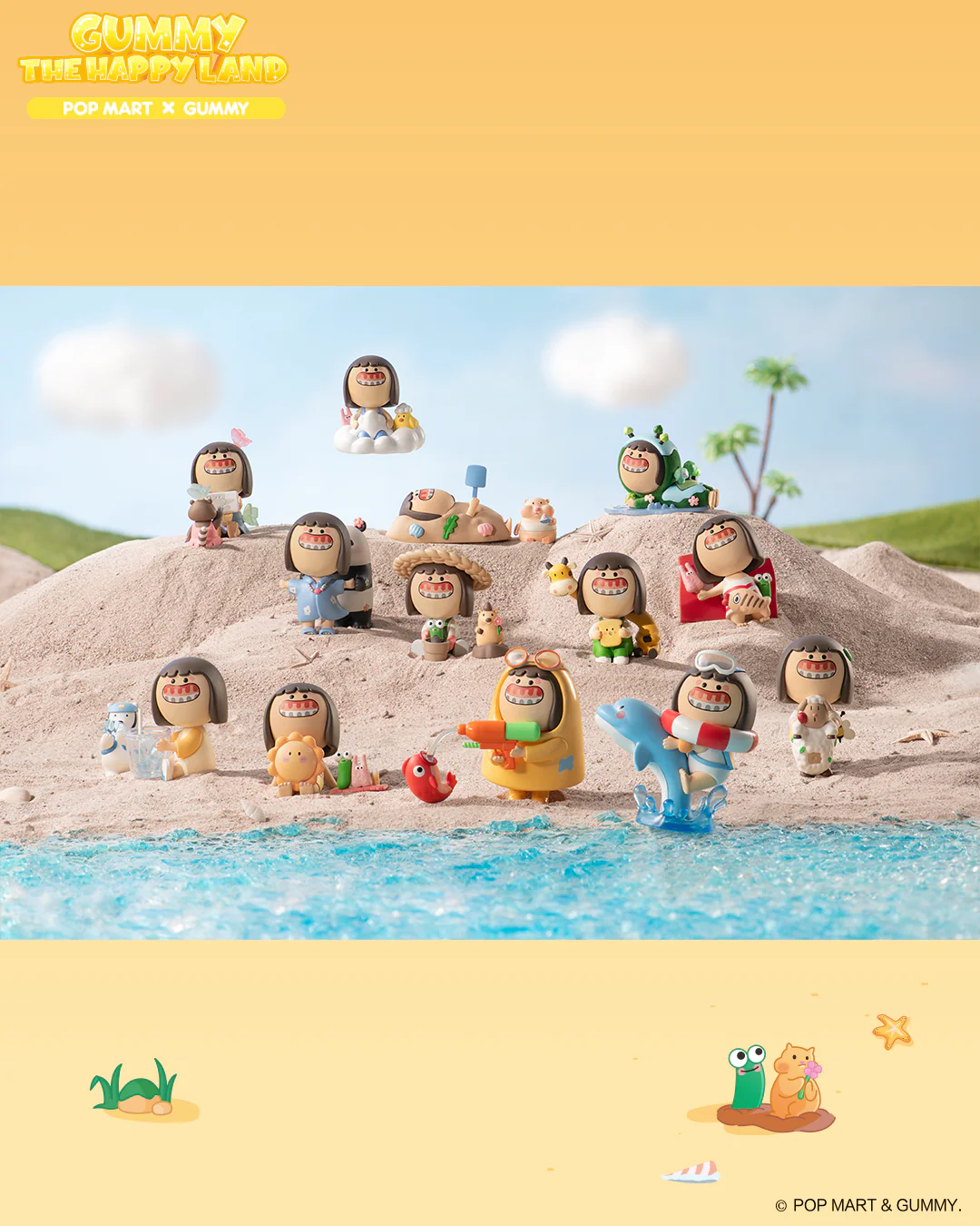 POP MART Gummy The Happy Land Series