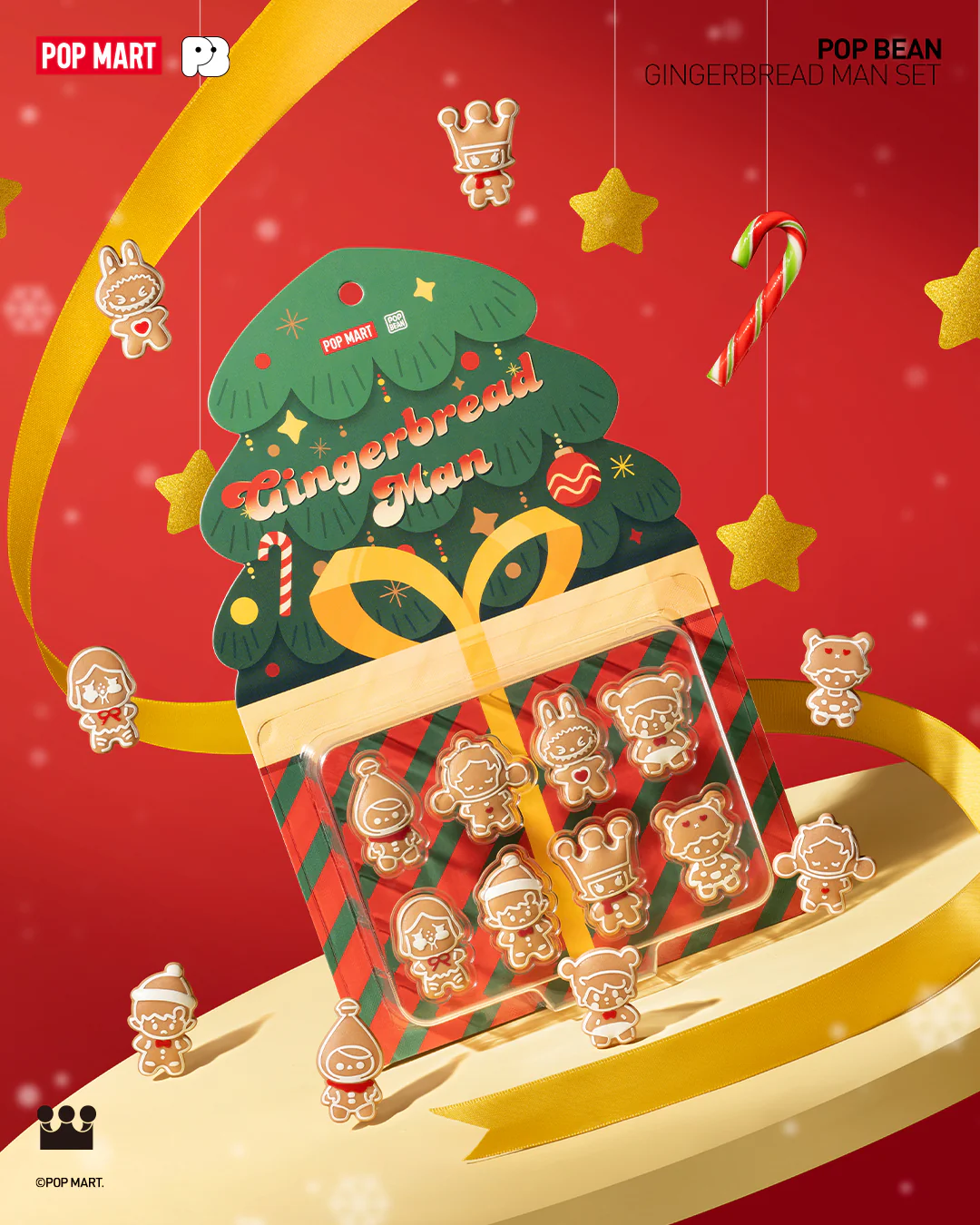 POP MART POP BEAN Gingerbread Man Set