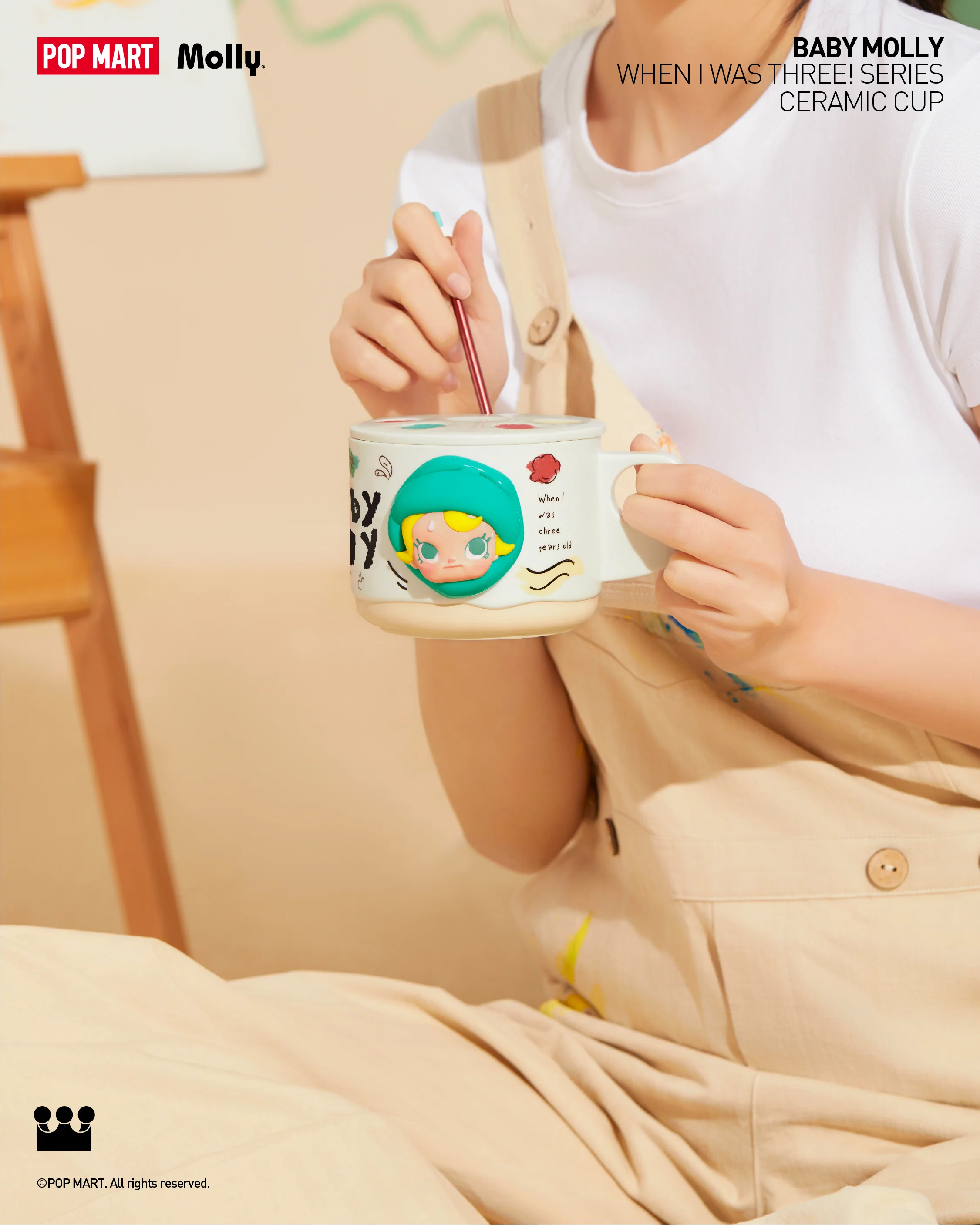 POP MART Baby Molly When I was Three! Series-Ceramic Cup