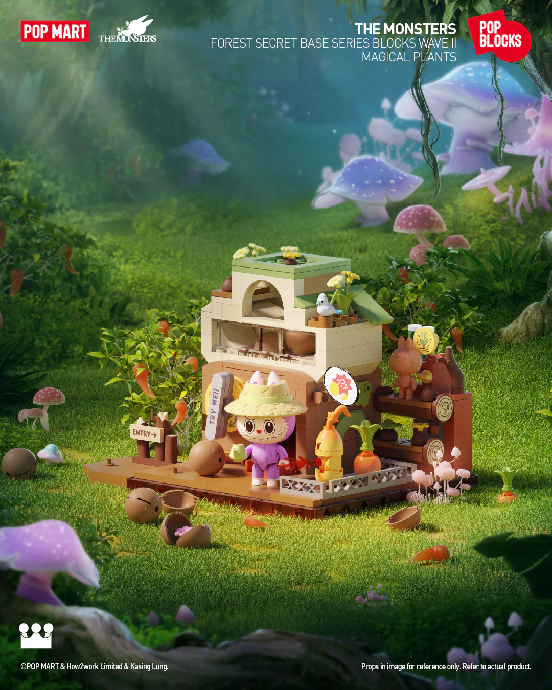 POP MART THE MONSTERS Forest Secret Base Series Blocks Wave II