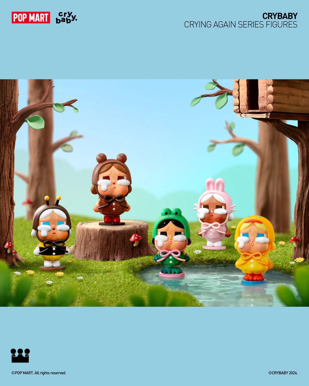 POP MART CRYBABY Crying Again Series Figures