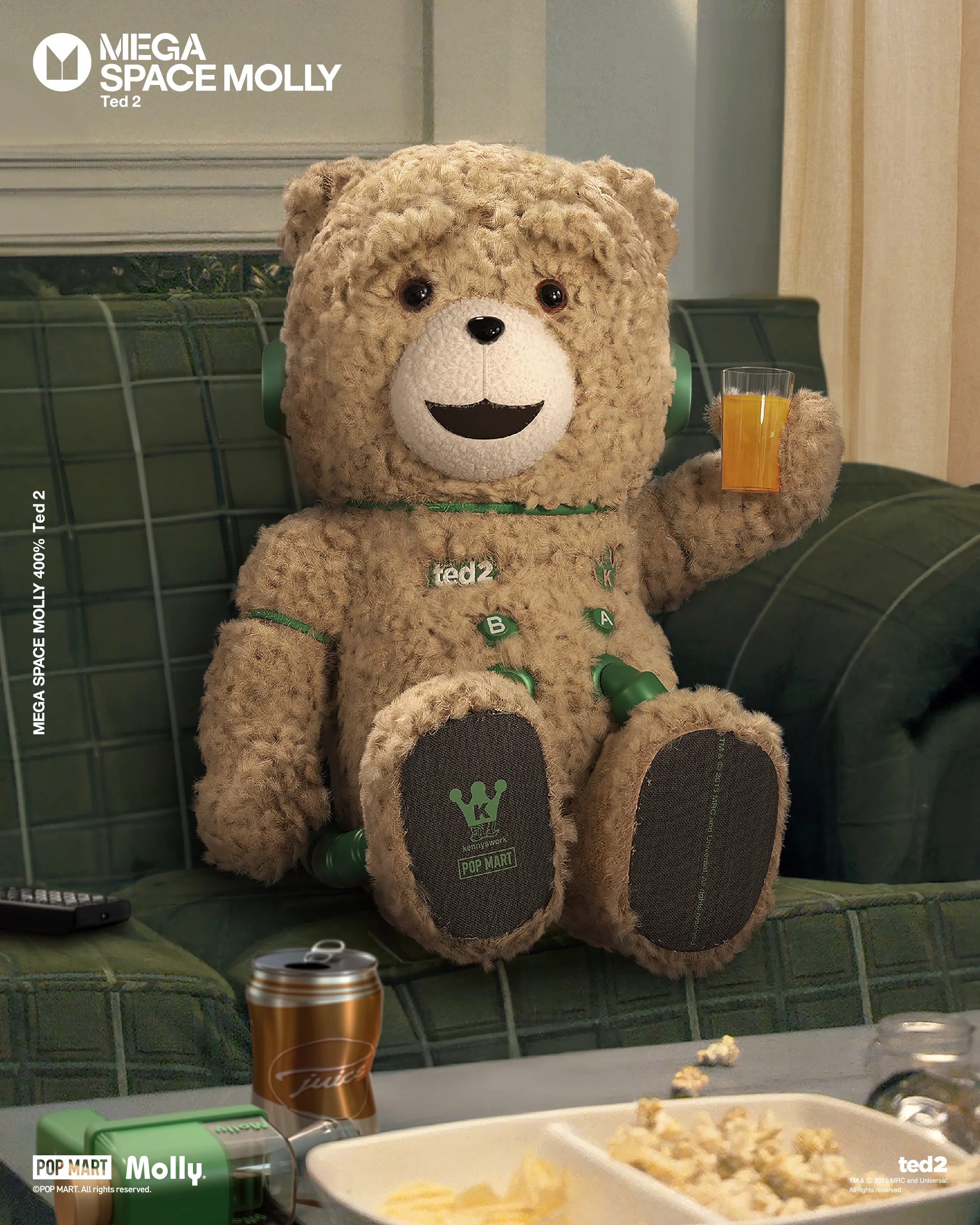 POP MART MEGA SPACE MOLLY 400% Ted 2