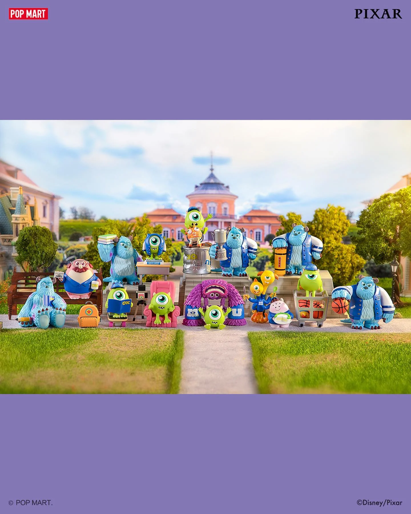 POP MART Disney Pixar Monsters University Oozma Kappa Fraternity Series