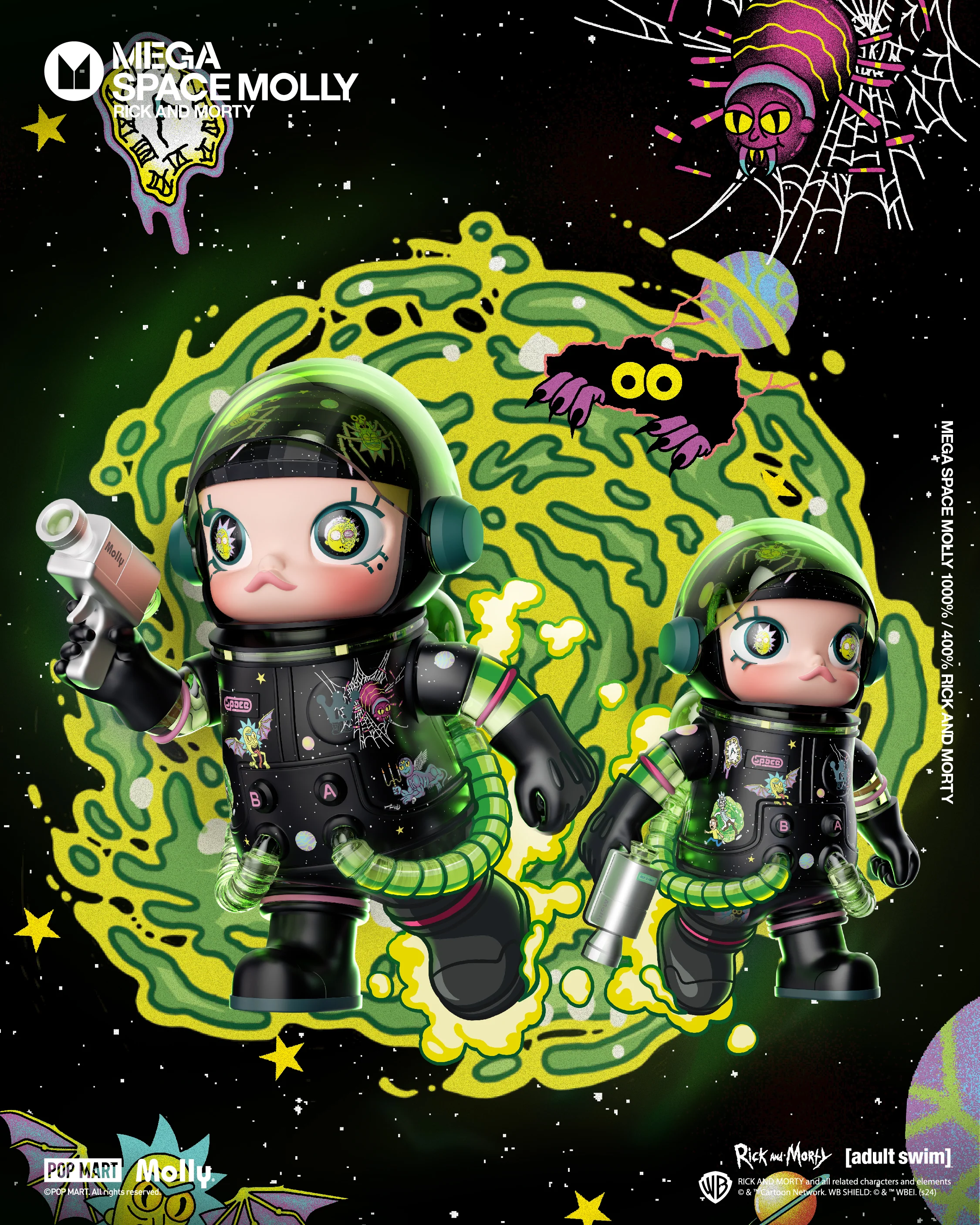 POP MART MEGA SPACE MOLLY 400% Rick and Morty
