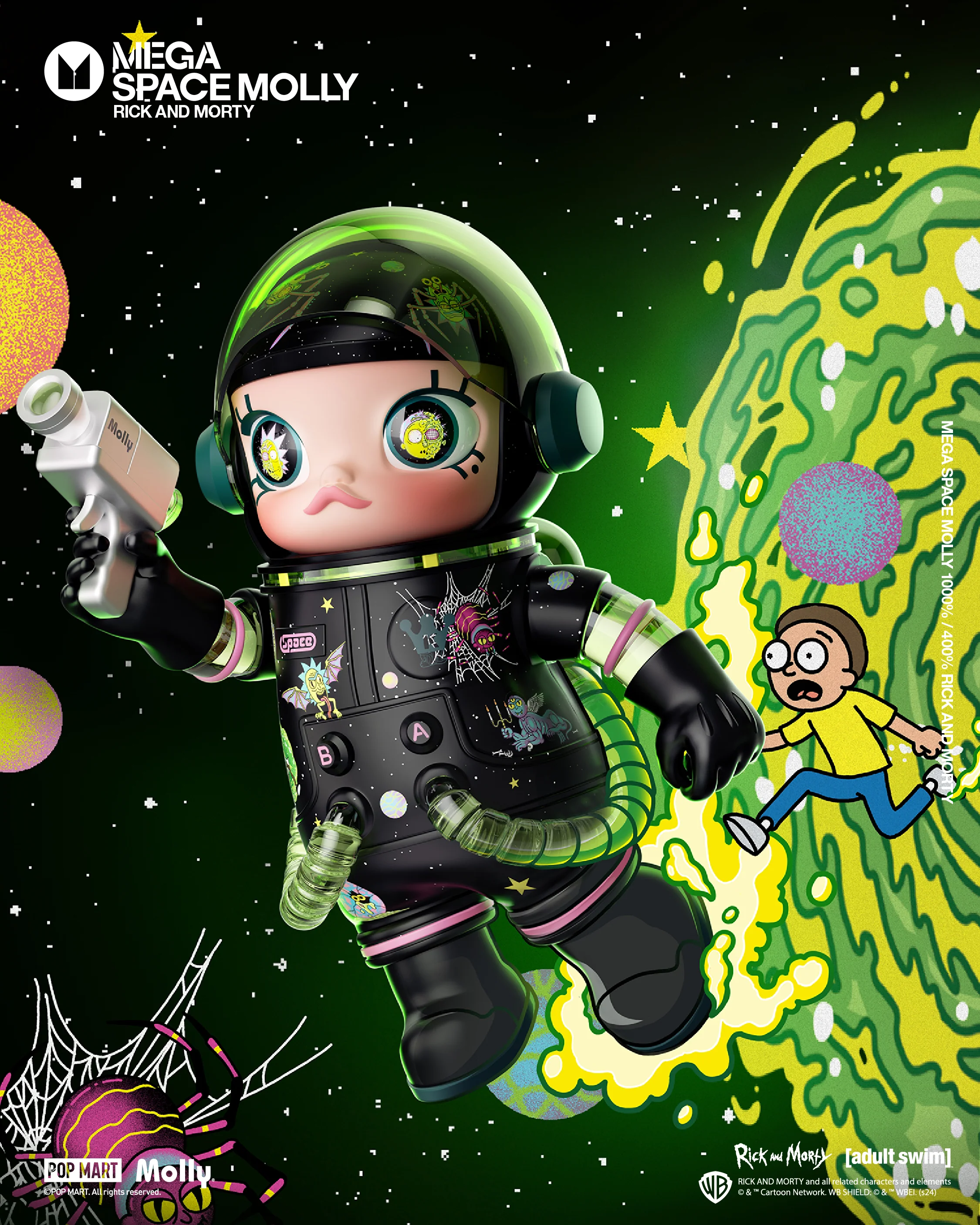 POP MART MEGA SPACE MOLLY 400% Rick and Morty