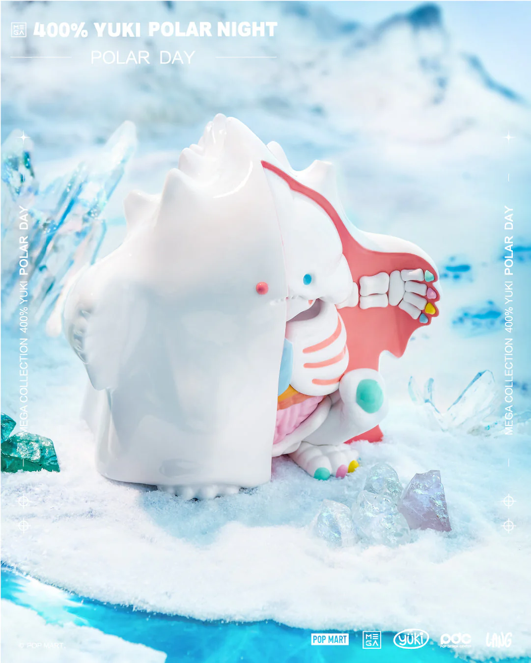POP MART Mega Reserve Series 400% Yuki Polar Day