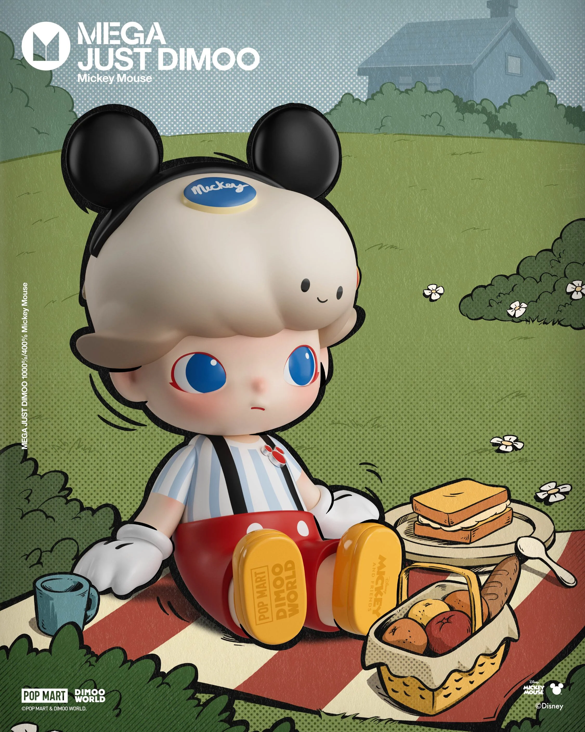POP MART MEGA JUST DIMOO 400% Mickey Mouse